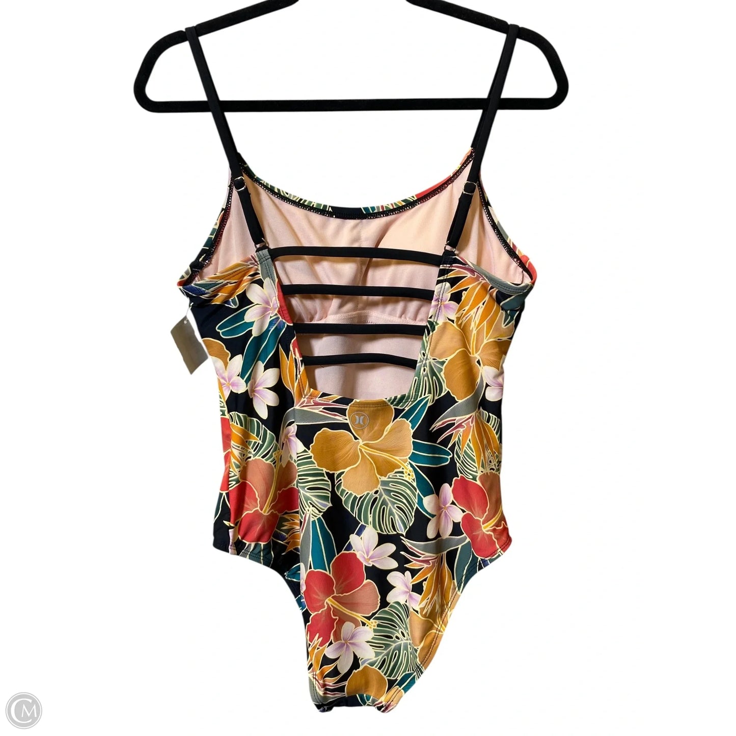 Swimsuit By Clothes Mentor In Tropical Print, Size: L
