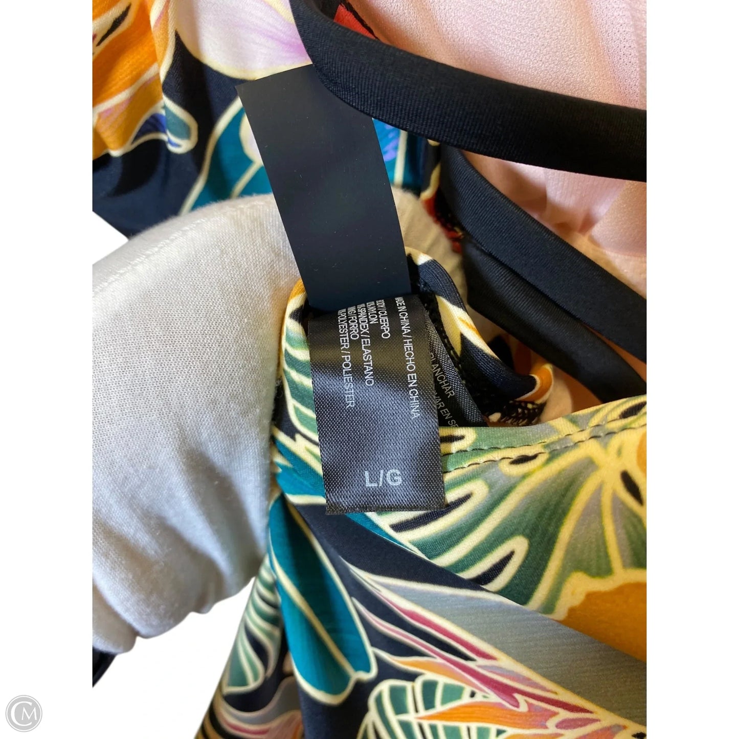 Swimsuit By Clothes Mentor In Tropical Print, Size: L