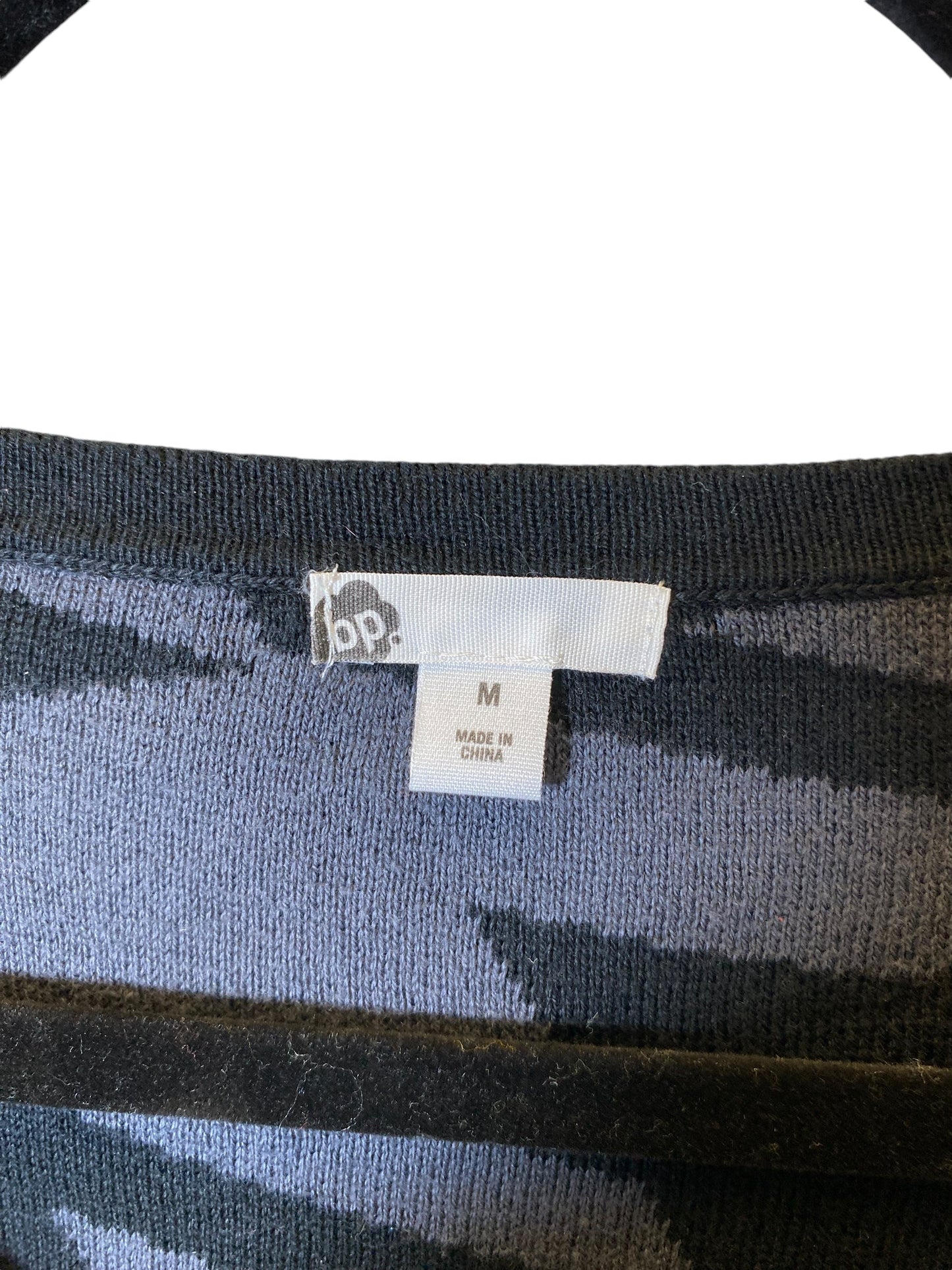 Dress Sweater By Bp In Black & Grey, Size: M