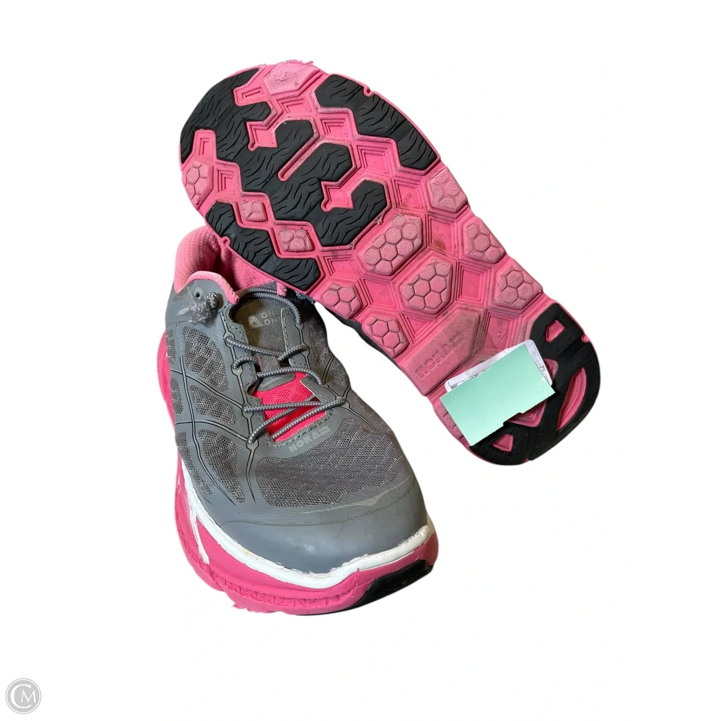 Shoes Athletic By Hoka In Grey & Pink, Size: 10.5