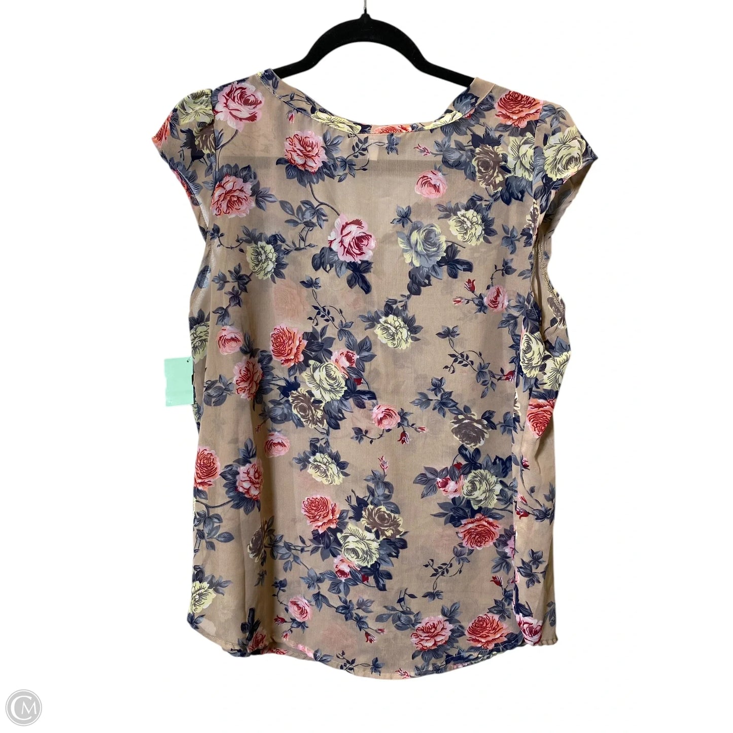 Top Sleeveless By Clothes Mentor In Floral Print, Size: Xl