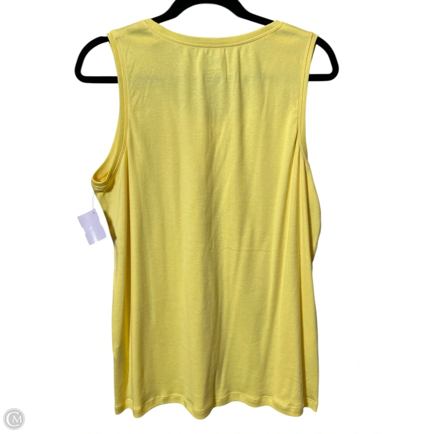 Top Short Sleeve By Chicos In Yellow, Size: Xl
