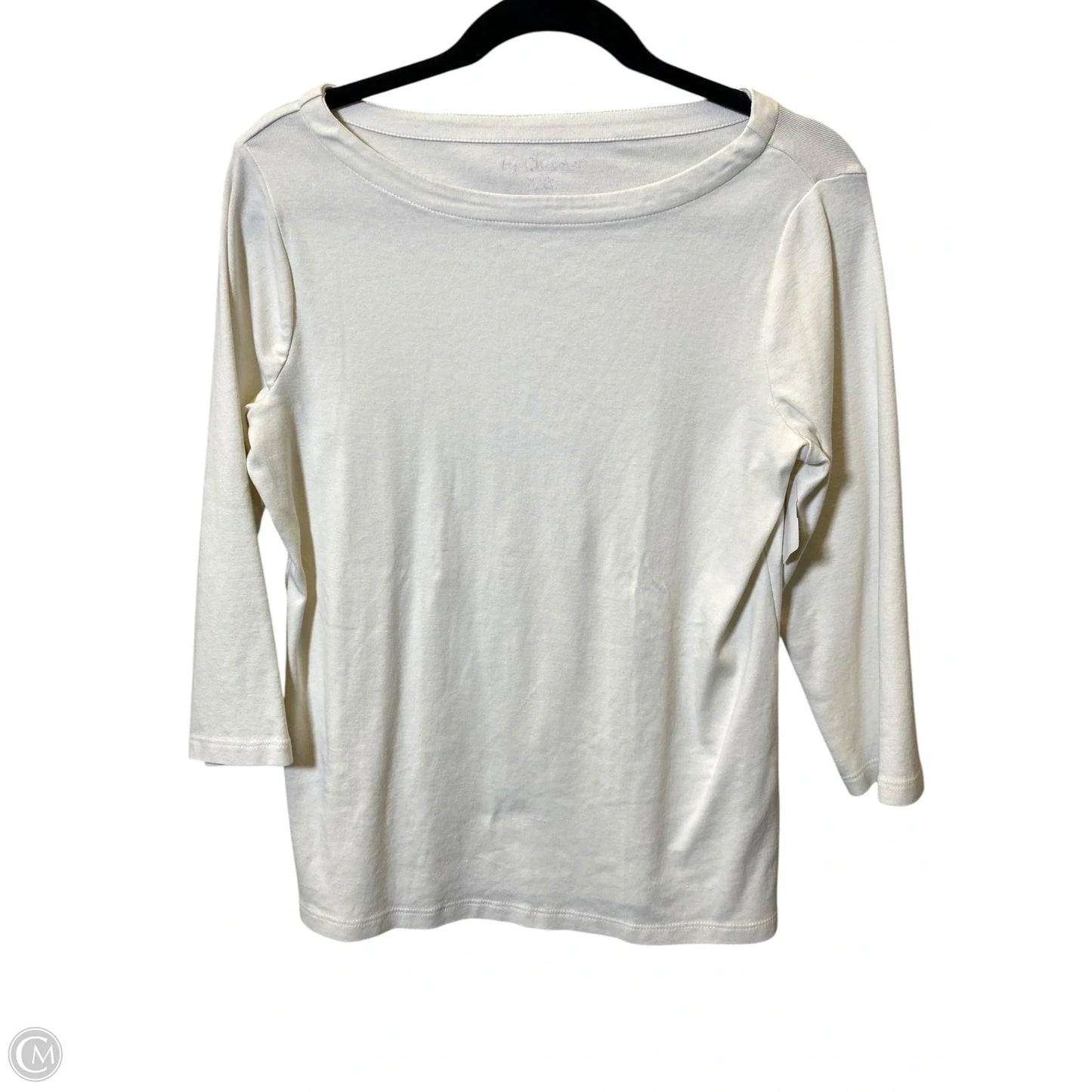 Top Long Sleeve By Chicos In Cream, Size: M