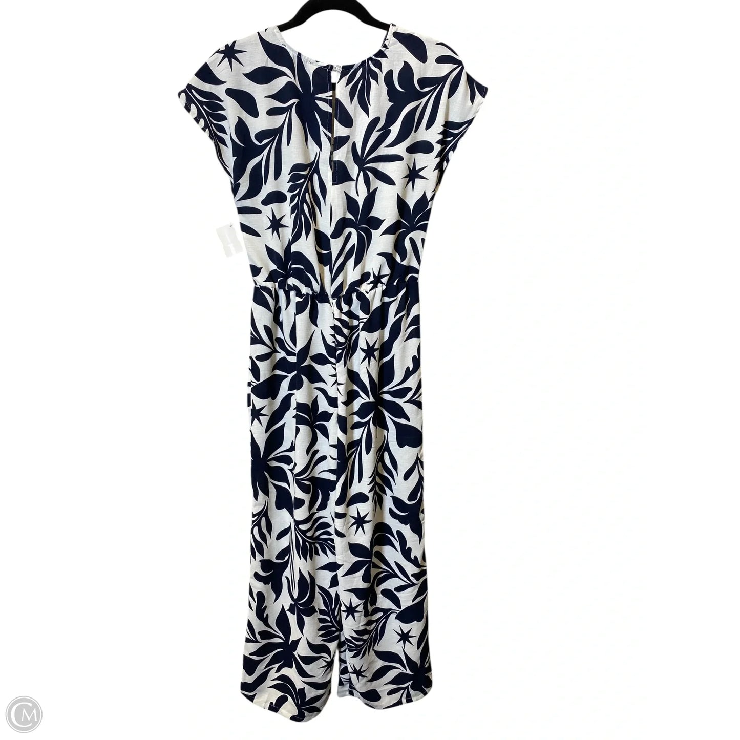 Jumpsuit By Fred David In Blue & White, Size: S