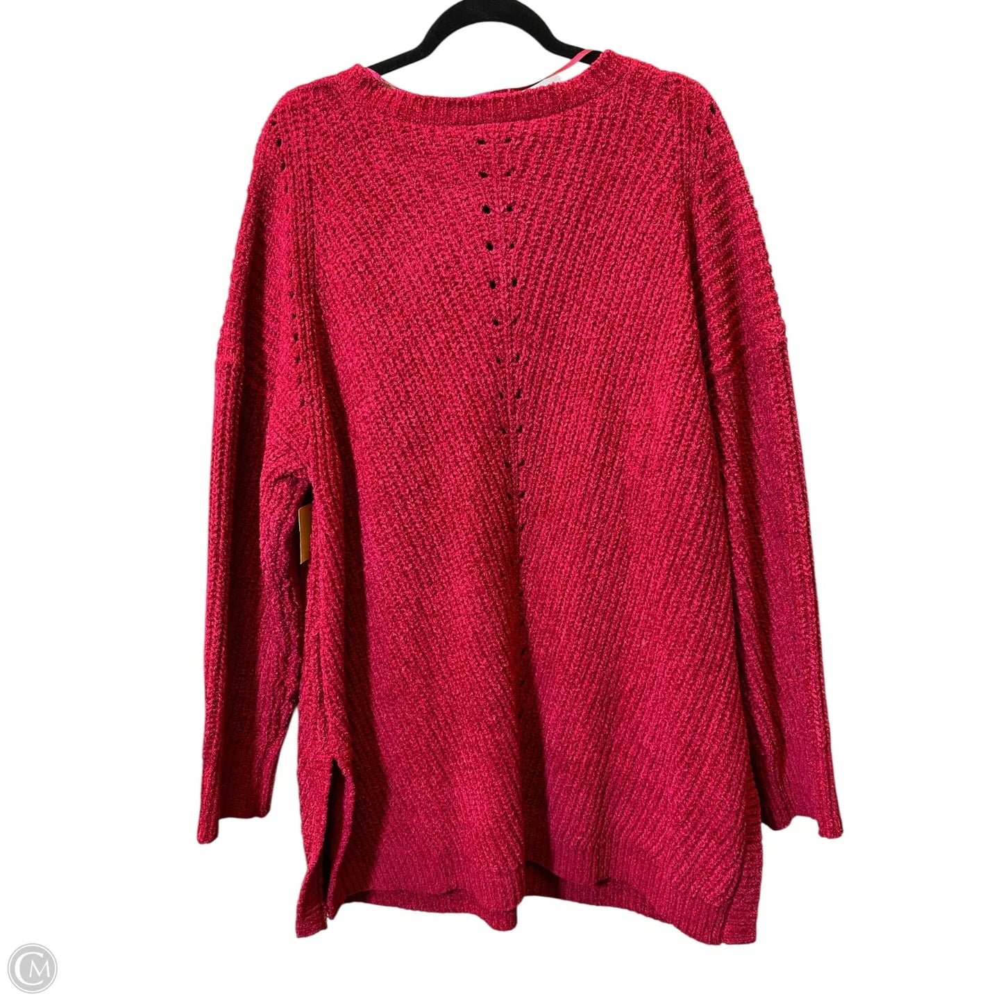 Sweater By Lane Bryant In Red, Size: 3x