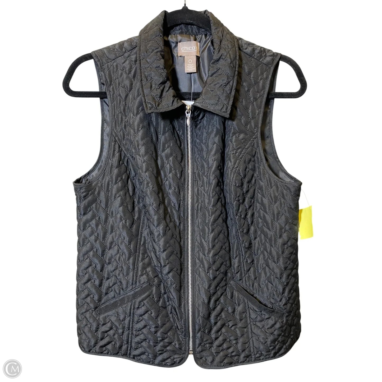 Vest Puffer & Quilted By Chicos In Black, Size: S
