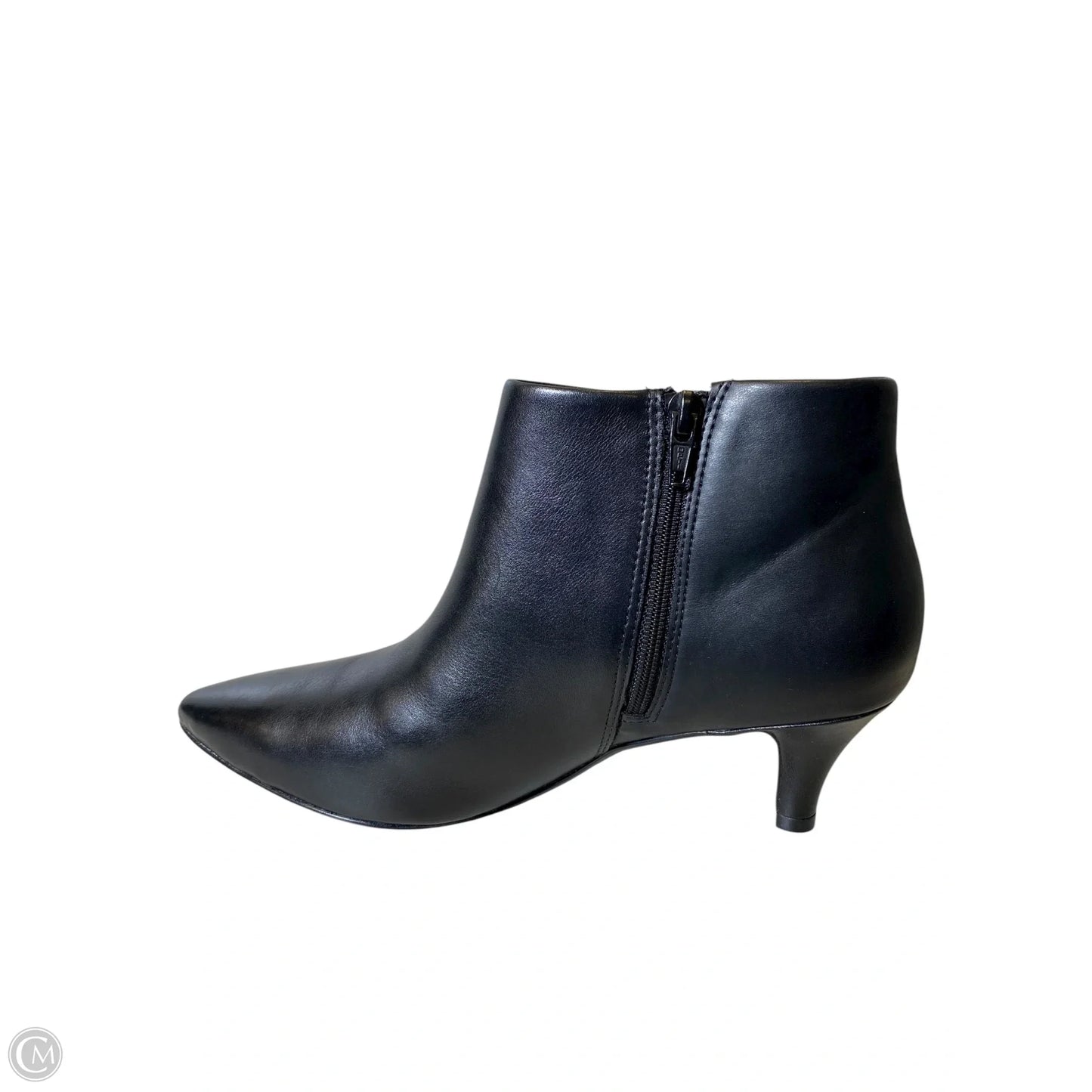 Boots Ankle Heels By Clarks In Black, Size: 8.5