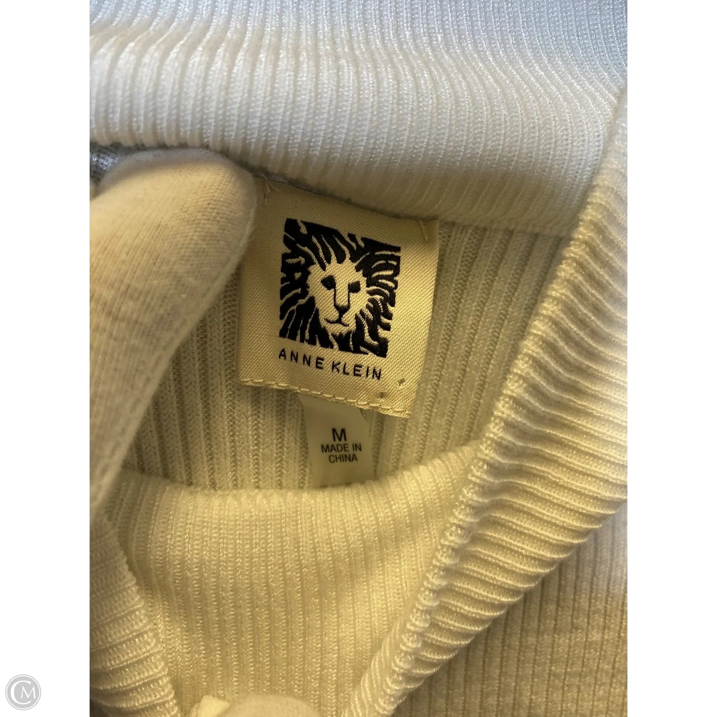 Sweater By Anne Klein In Black & White, Size: M