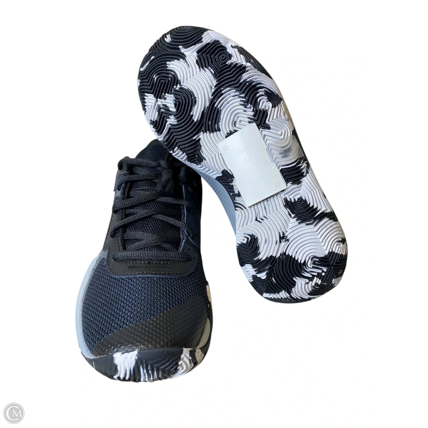 Shoes Sneakers By Under Armour In Black & Grey, Size: 8.5