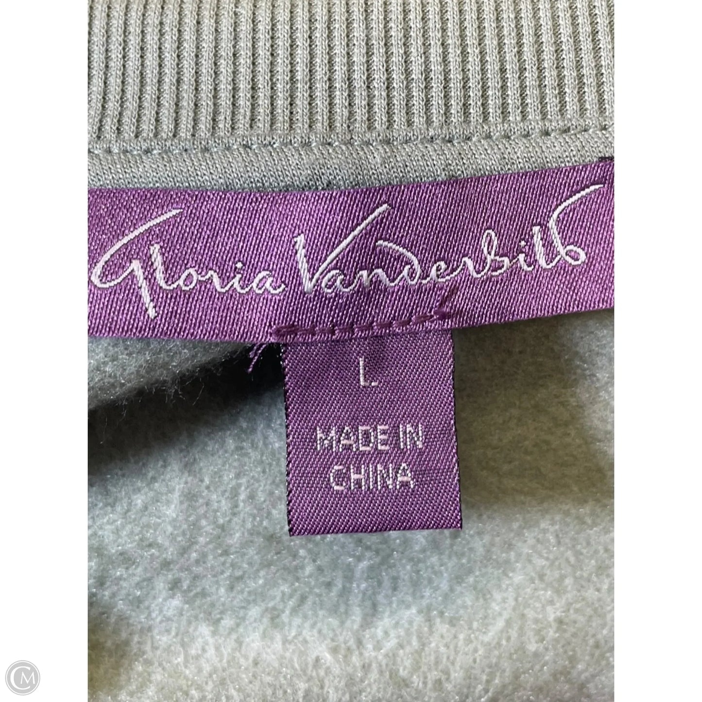 Sweater By Gloria Vanderbilt In Green, Size: L
