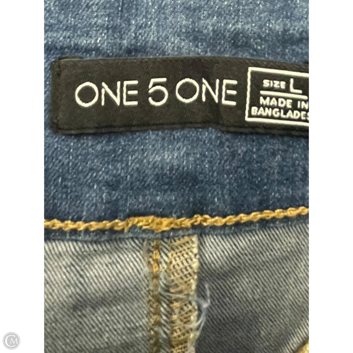 Skirt Maxi By One 5 One In Blue Denim, Size: 14