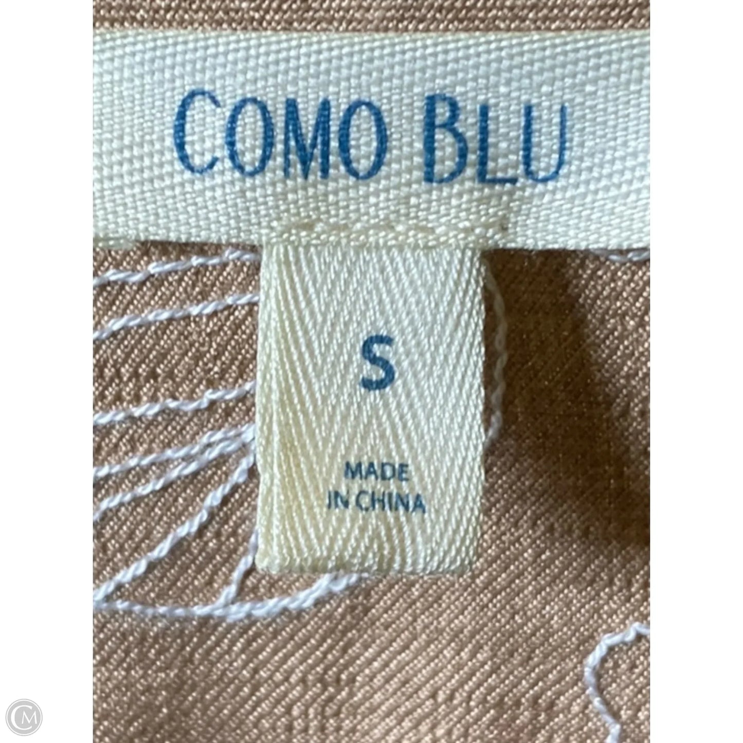 Dress Casual Midi By Como Blu In Brown, Size: S