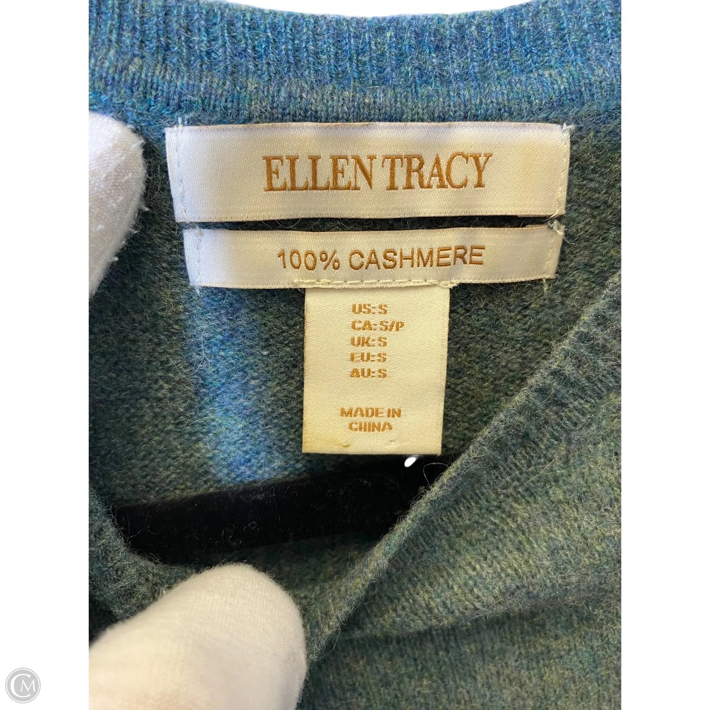 Sweater By Ellen Tracy In Green, Size: S
