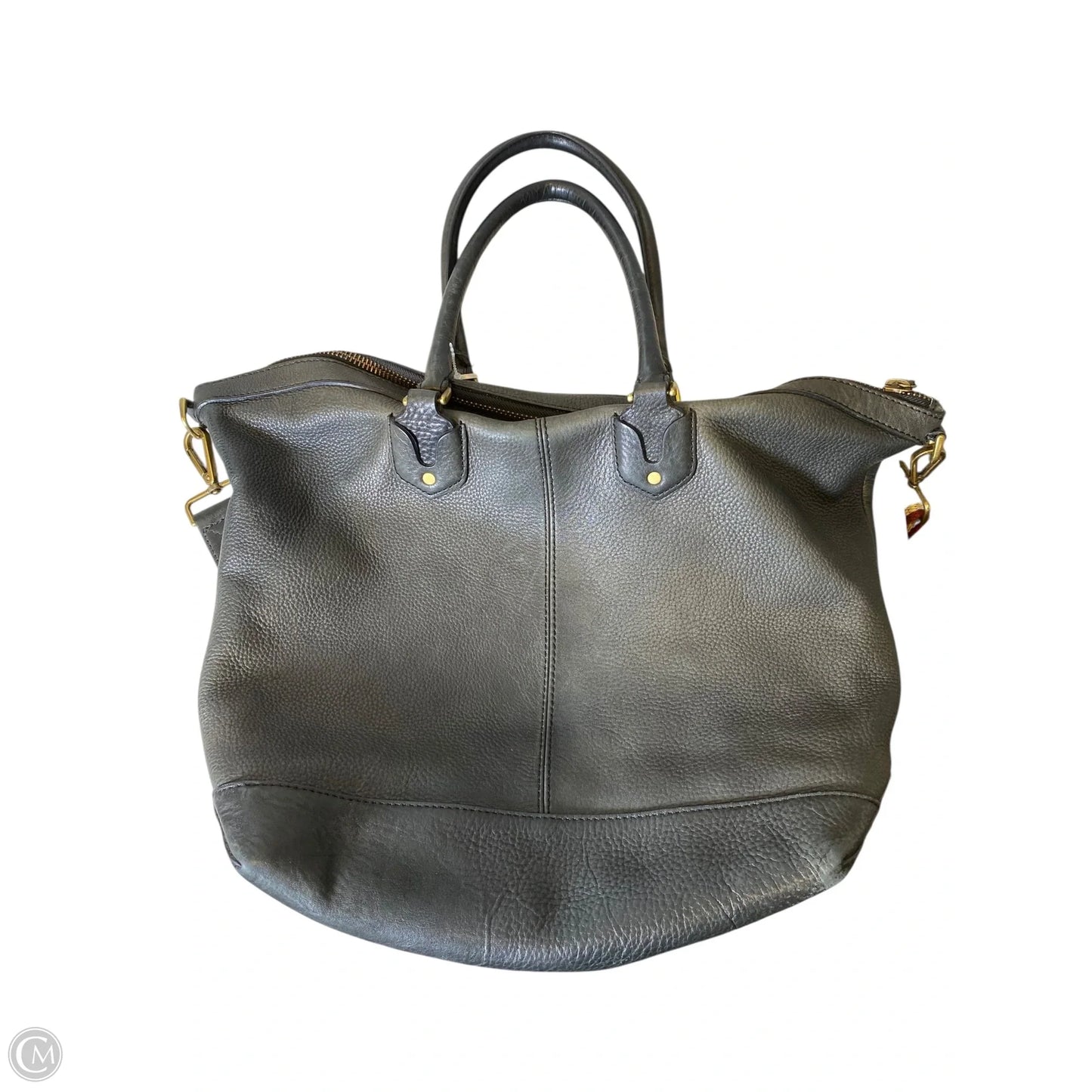 Handbag Leather By Madewell, Size: Large