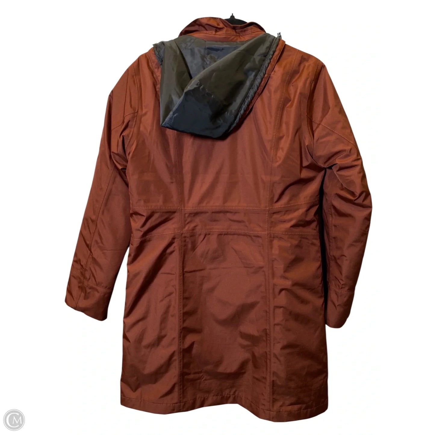 Coat Raincoat By Eddie Bauer In Brown, Size: S
