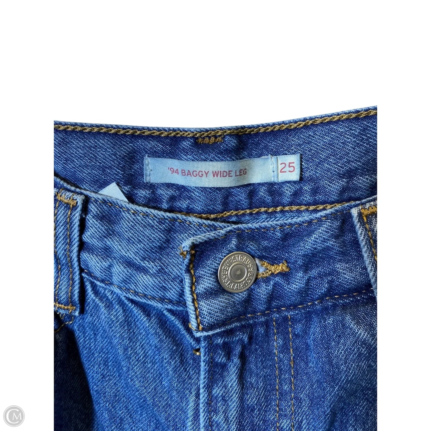 Jeans Wide Leg By Levis In Blue, Size: 2
