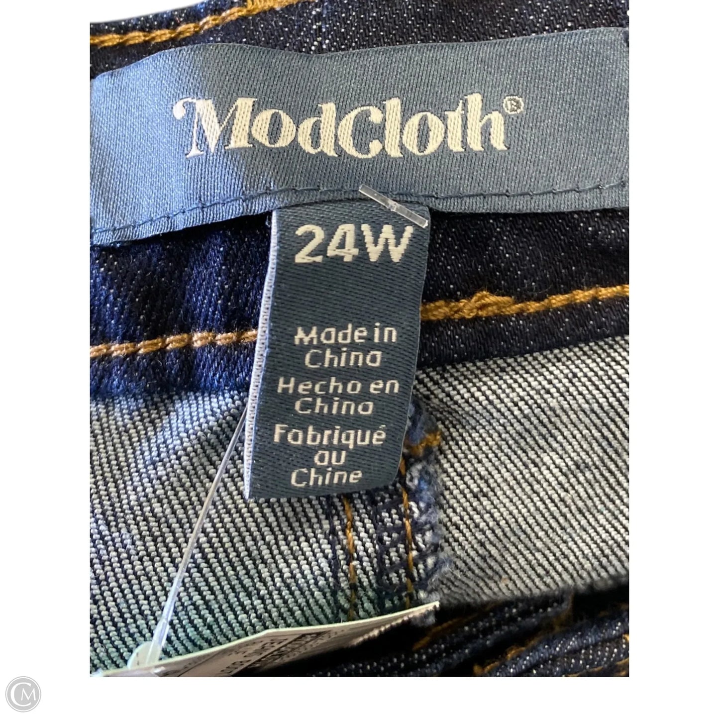 Jeans Boot Cut By Modcloth In Blue, Size: 24
