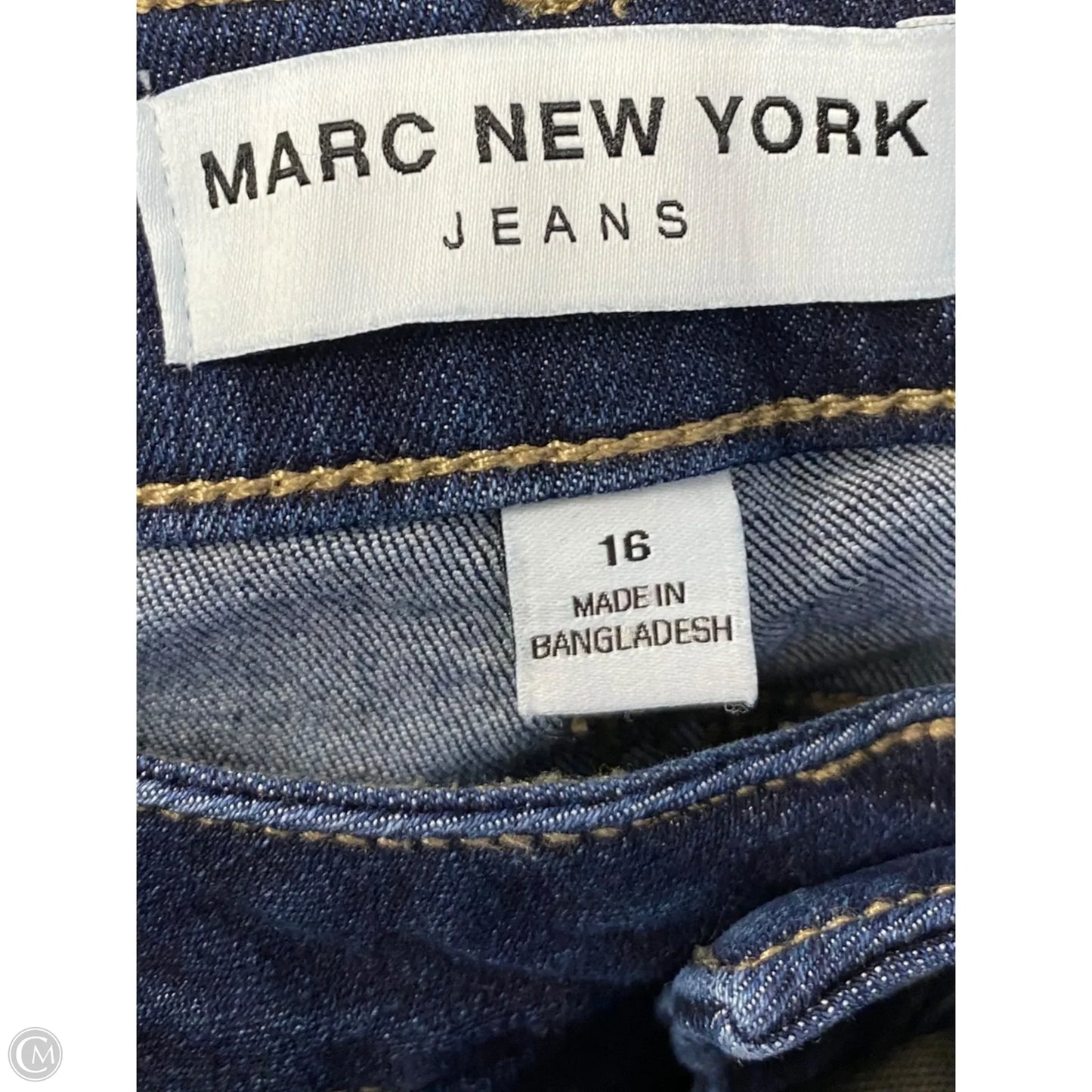 Jeans Wide Leg By Marc New York In Blue Denim, Size: 16