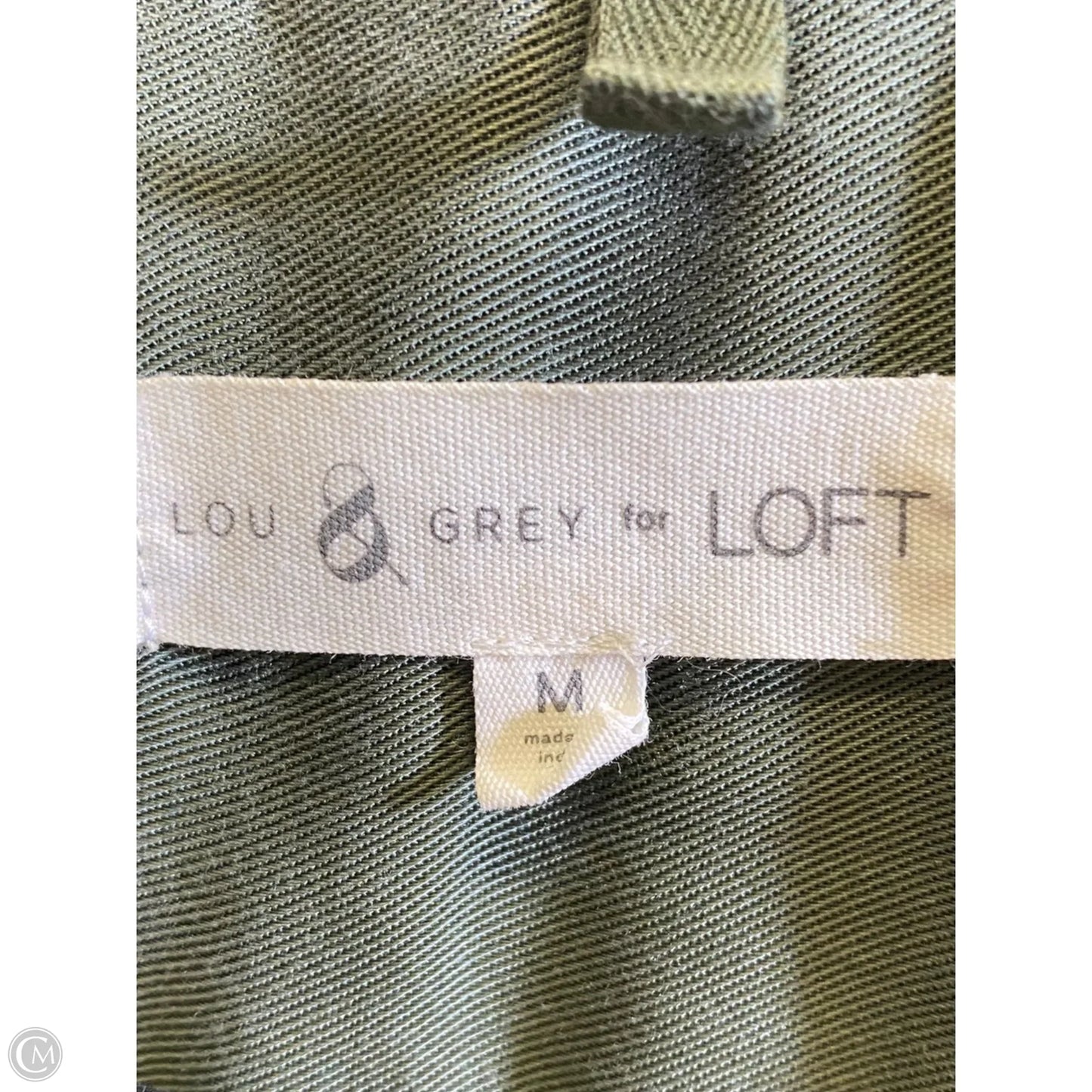 Blouse Short Sleeve By Loft In Green, Size: M
