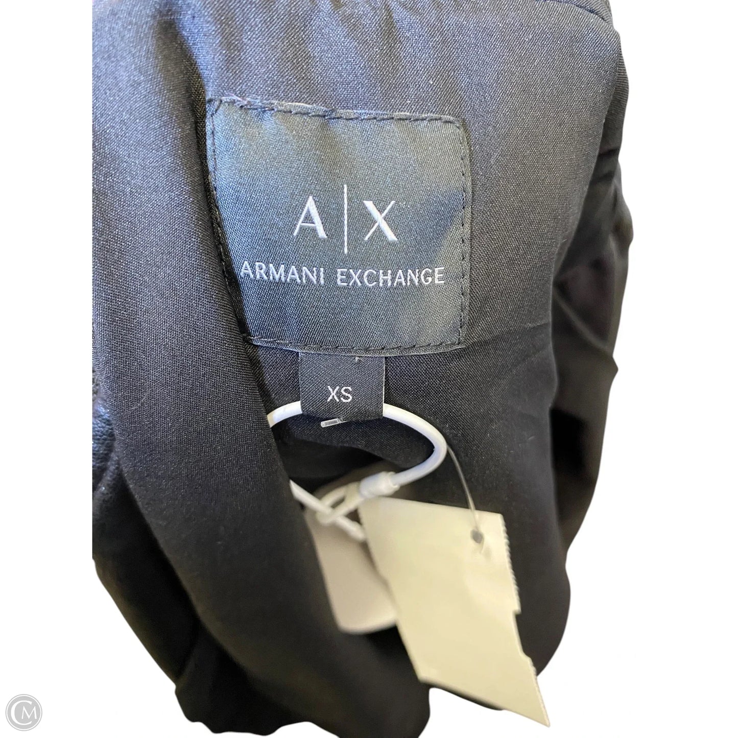 Jacket Leather By Armani Exchange In Black & White, Size: Xs