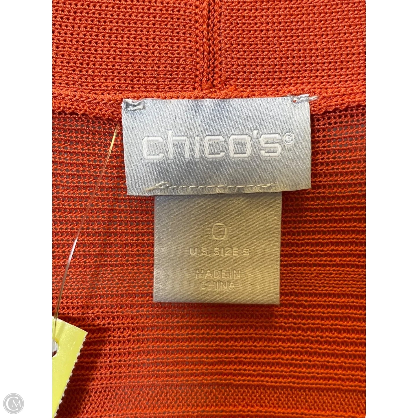 Cardigan By Chicos In Orange, Size: S