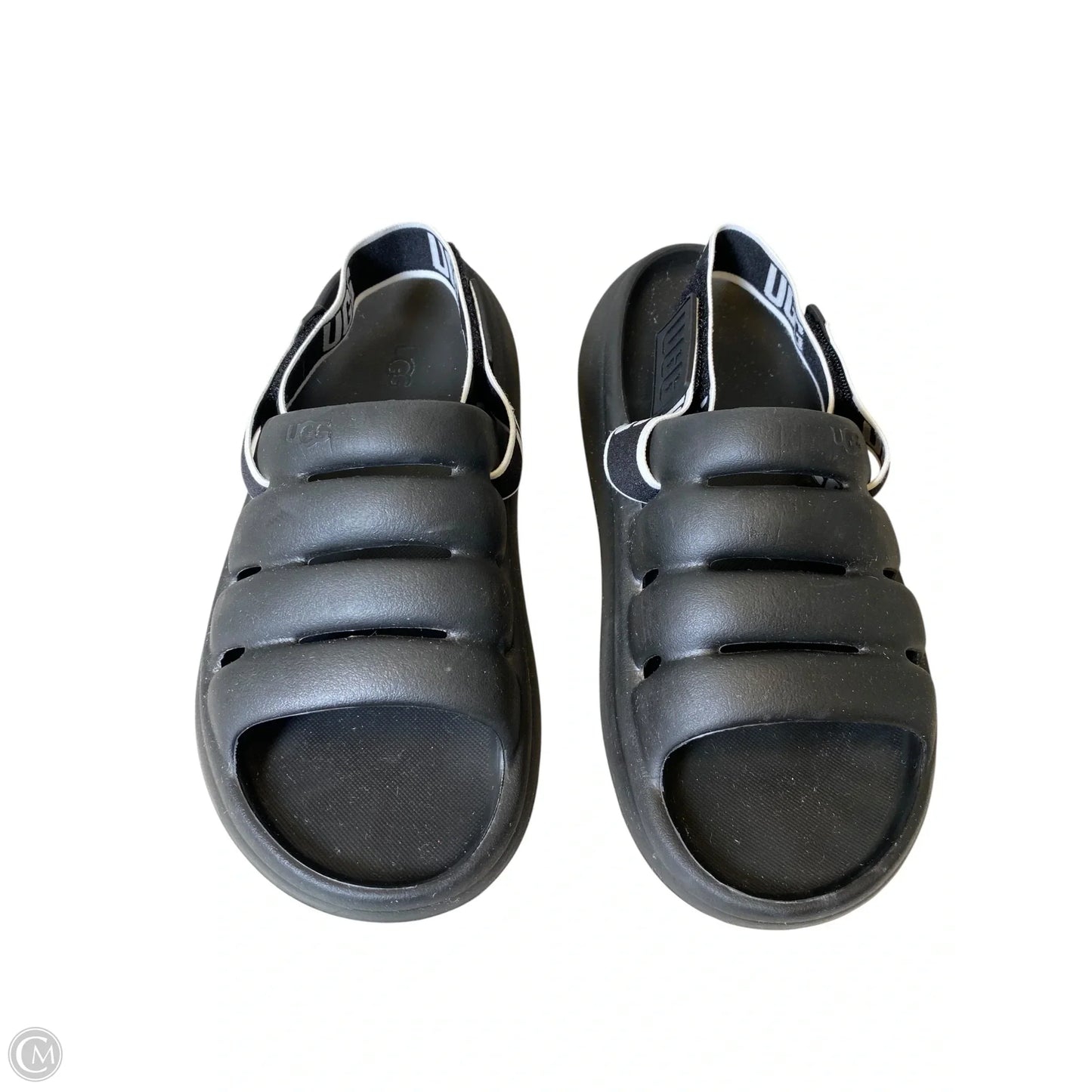 Sandals Designer By Ugg In Black, Size: 9
