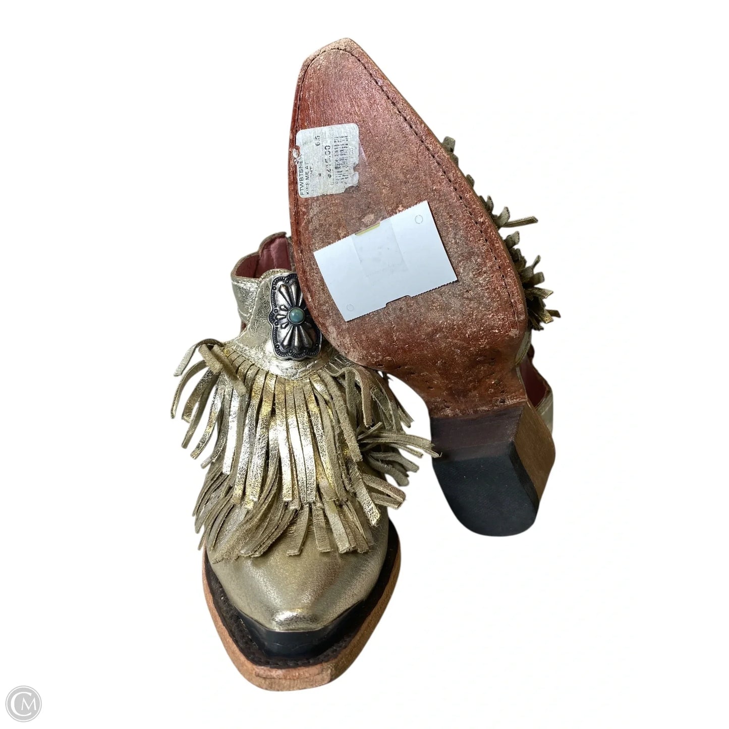 Boots Western By Clothes Mentor In Gold, Size: 6.5