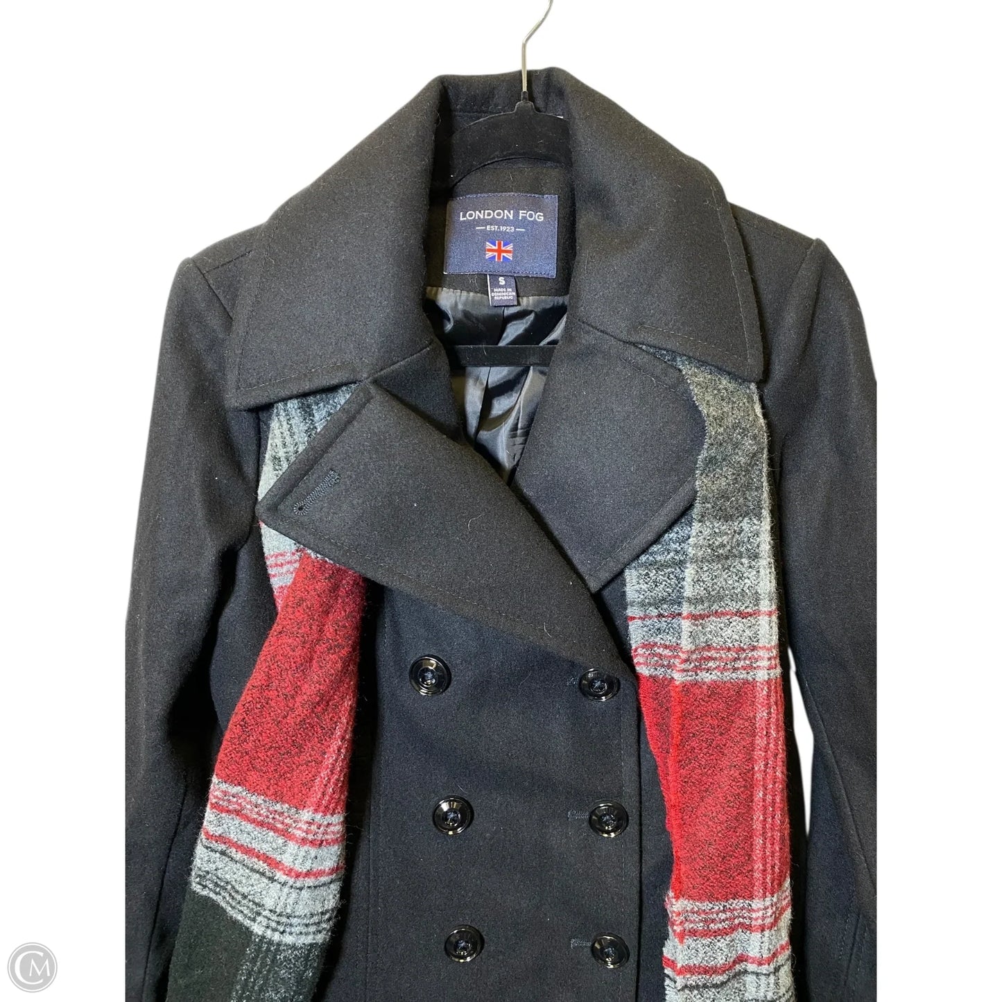 Coat Peacoat By London Fog In Black, Size: S