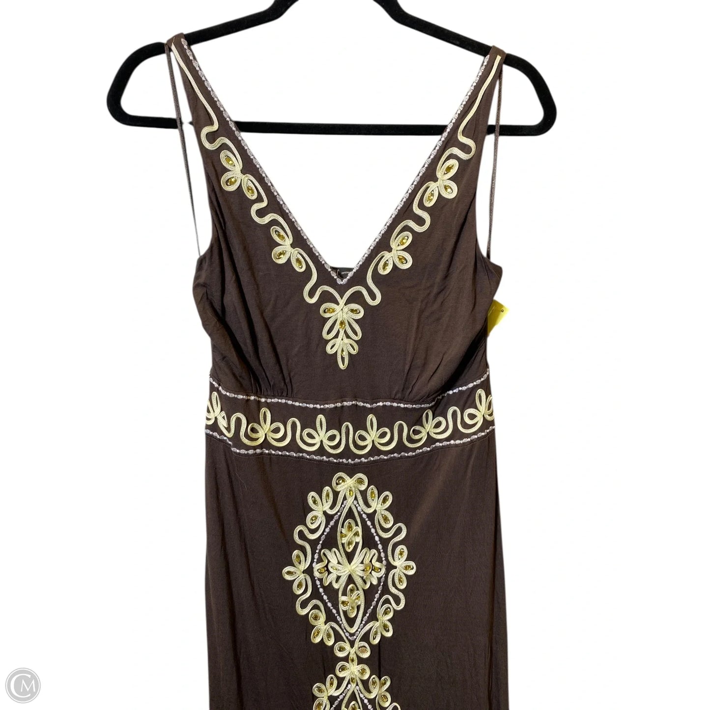 Dress Casual Maxi By Inc In Brown & Cream, Size: M