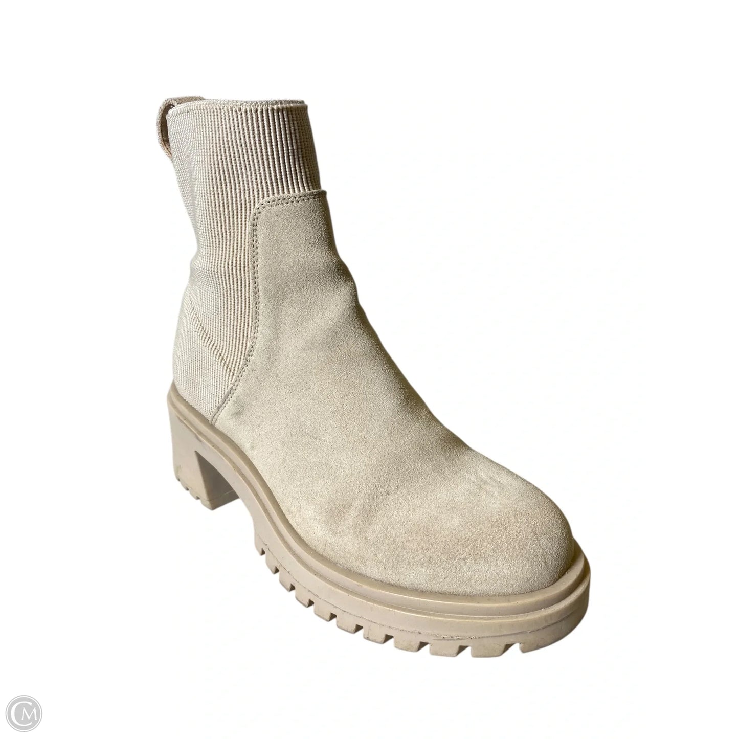 Boots Ankle Heels By Steve Madden In Tan, Size: 8