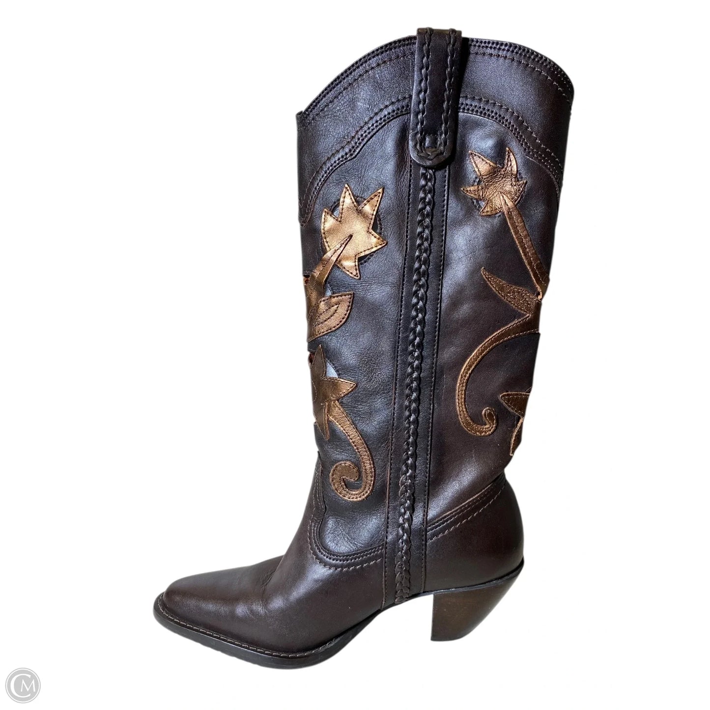 Boots Western By Clothes Mentor In Brown, Size: 6.5