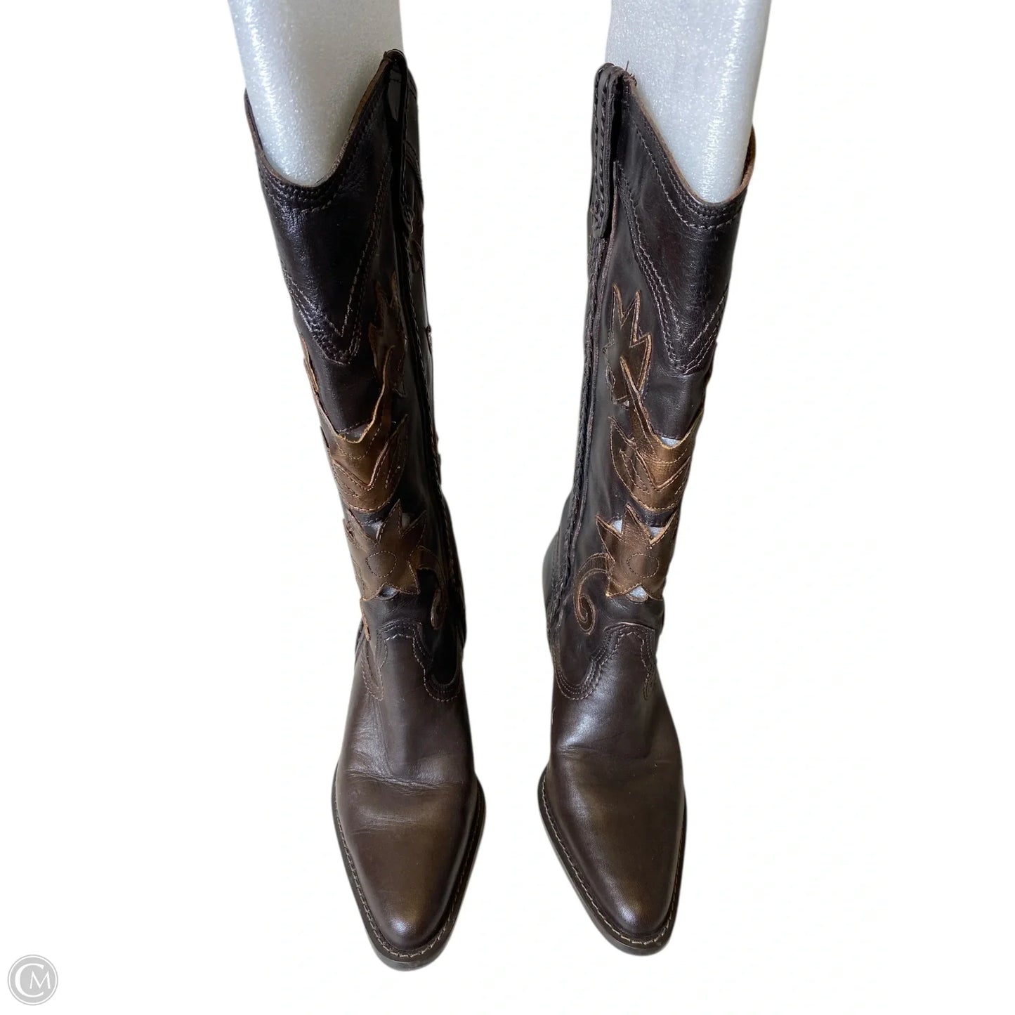 Boots Western By Clothes Mentor In Brown, Size: 6.5