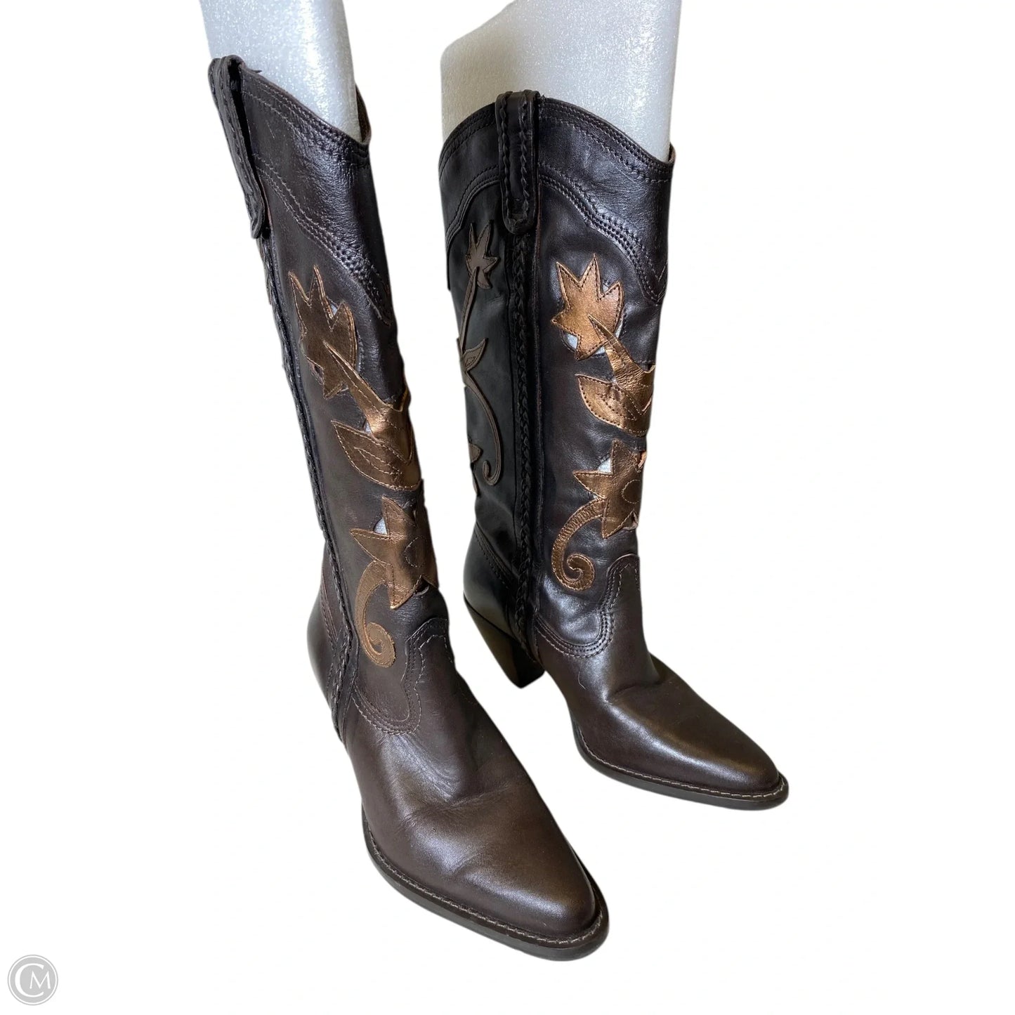 Boots Western By Clothes Mentor In Brown, Size: 6.5