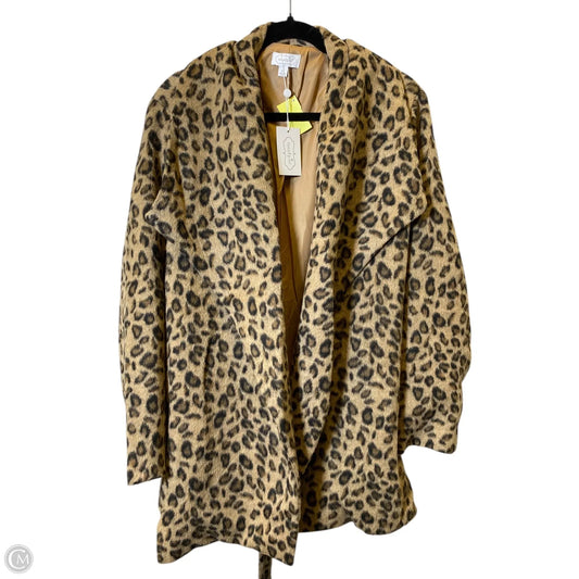 Coat Wool By Mudpie In Animal Print, Size: Xl