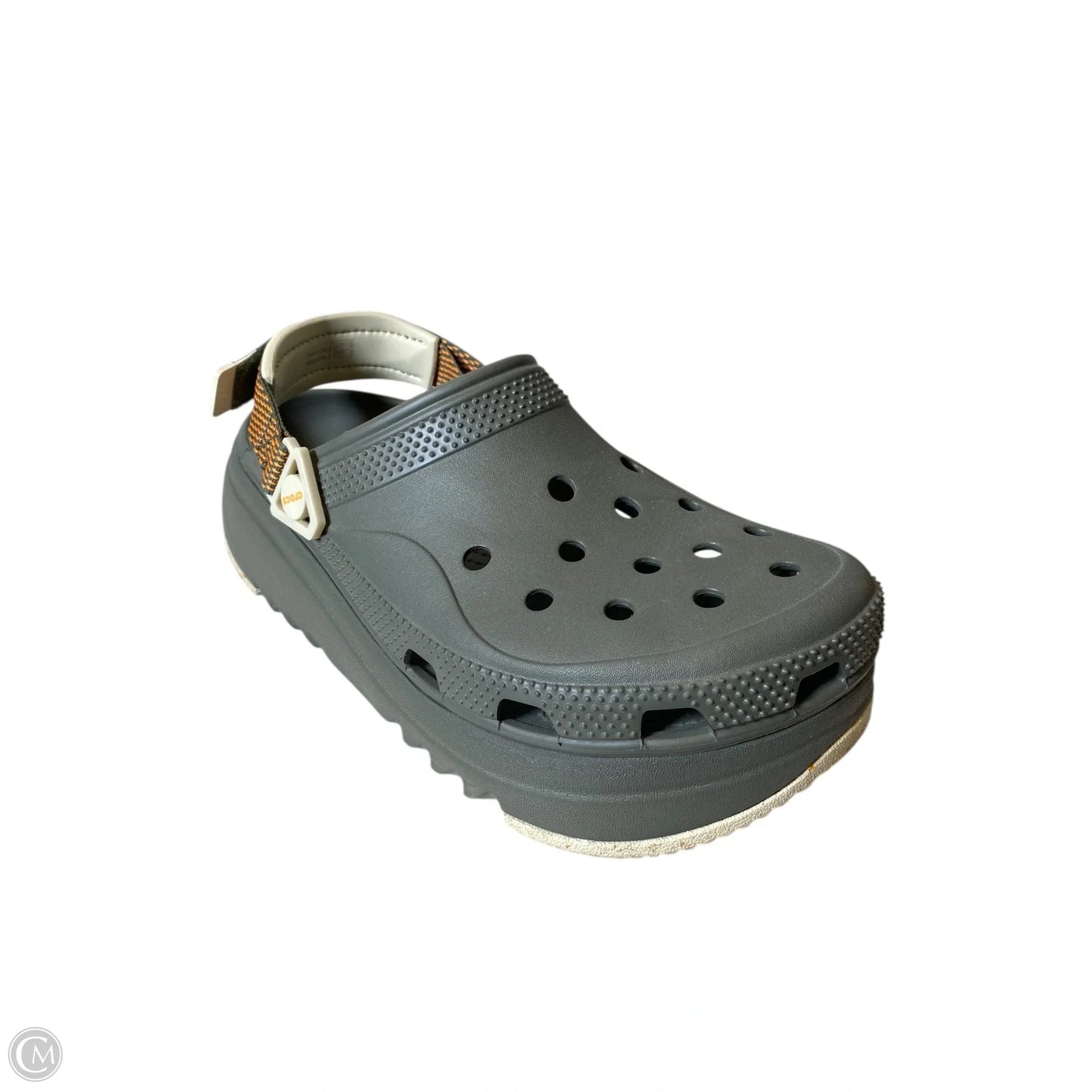 Sandals Heels Platform By Crocs In Green, Size: 11