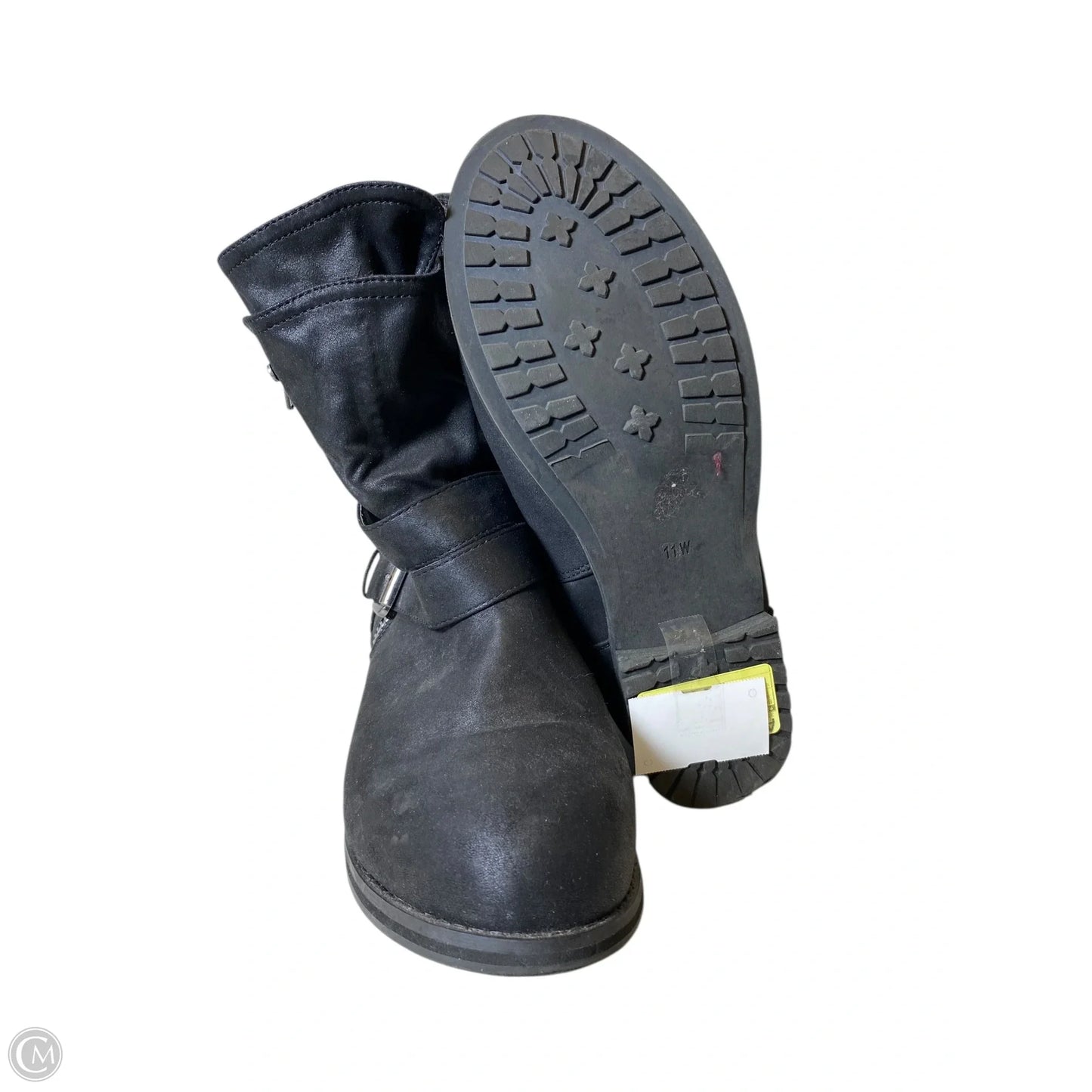 Boots Mid-calf Flats By Lane Bryant In Black, Size: 11