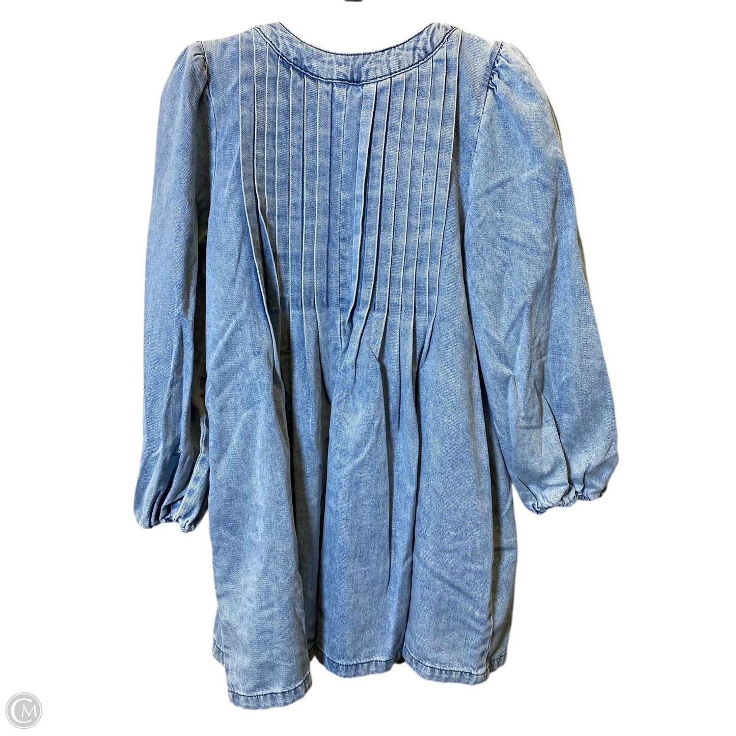 Romper By Clothes Mentor In Blue Denim, Size: M