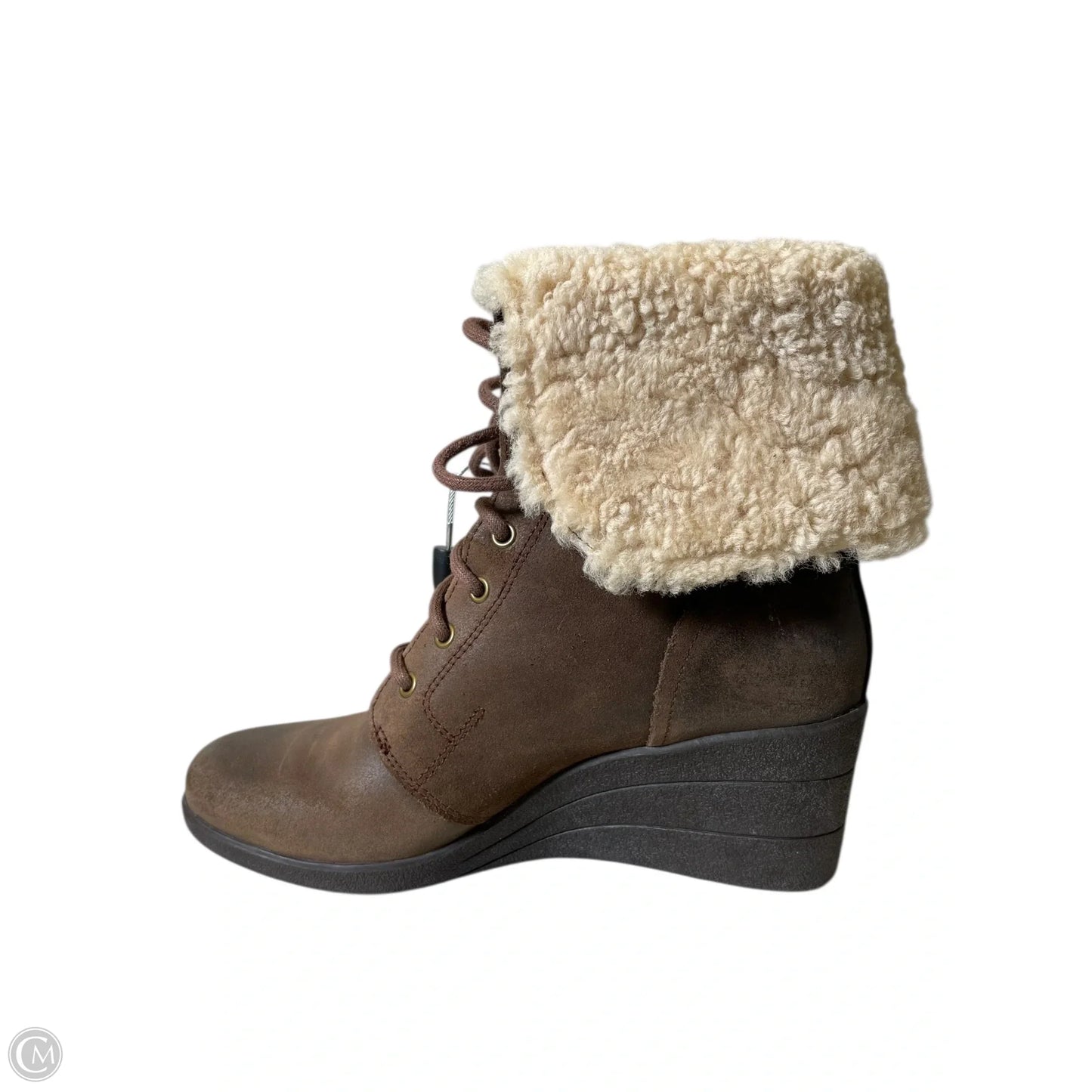 Boots Designer By Ugg In Brown, Size: 8