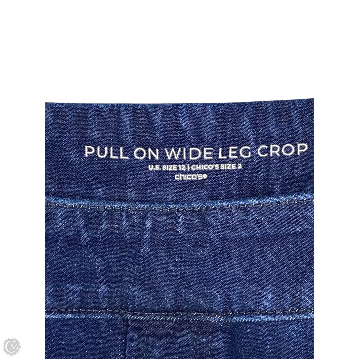 Jeans Wide Leg By Chicos In Blue Denim, Size: 12