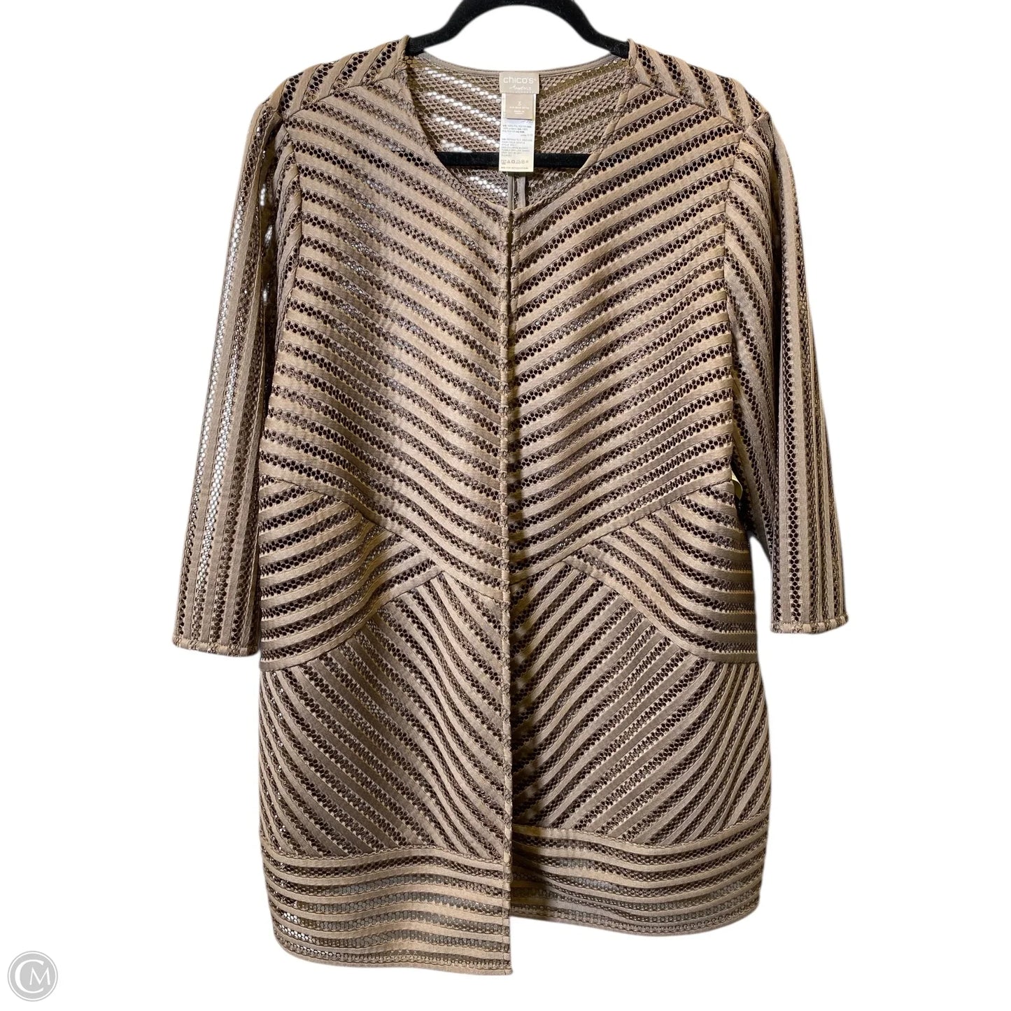 Cardigan By Chicos In Brown, Size: Xl