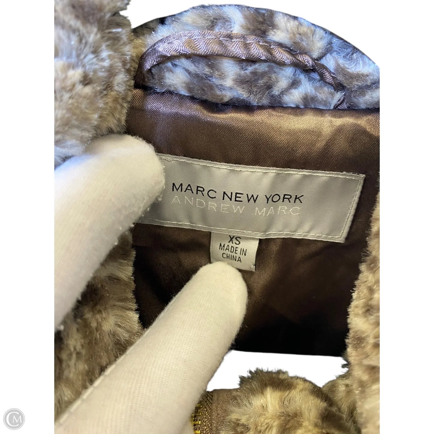 Vest Faux Fur & Sherpa By Marc New York In Tan, Size: Xs