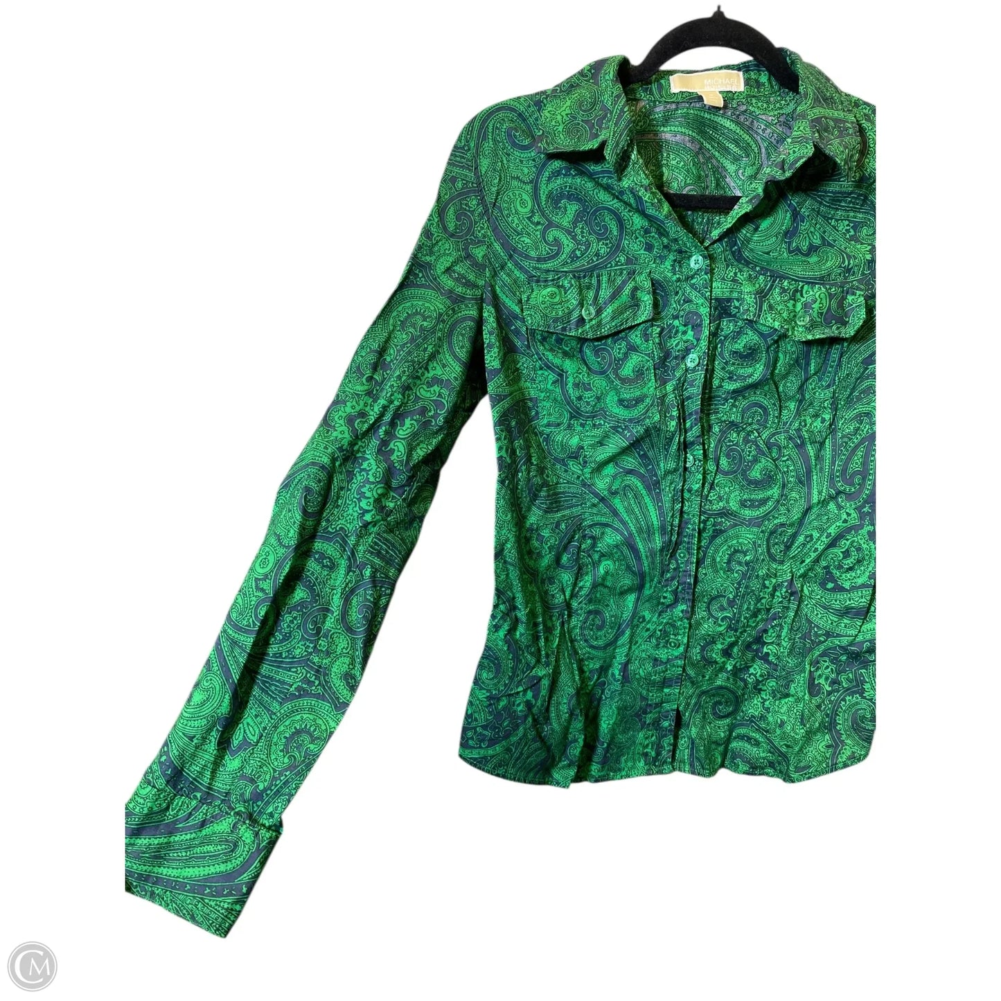 Top Long Sleeve By Michael By Michael Kors In Multi-colored, Size: M