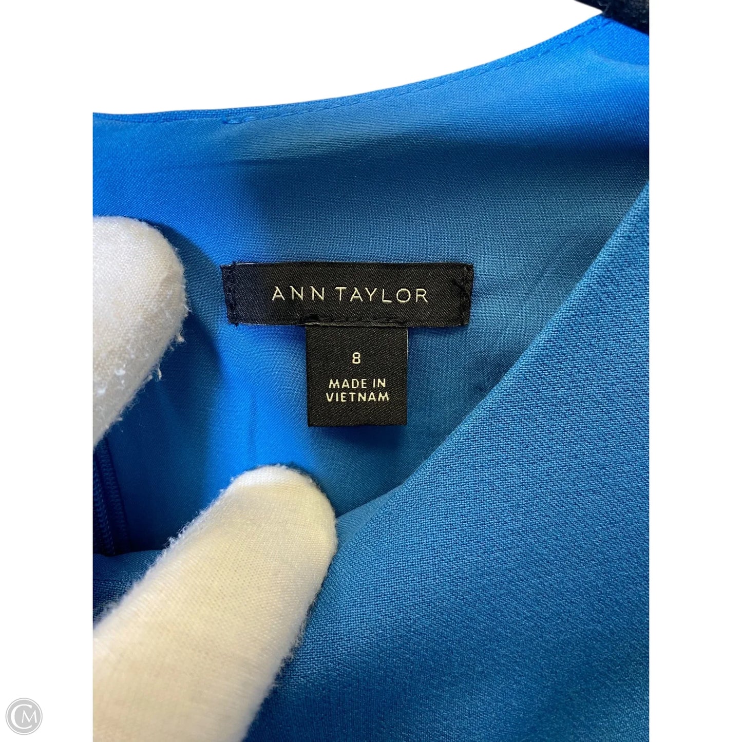 Dress Casual Midi By Ann Taylor In Blue, Size: 8