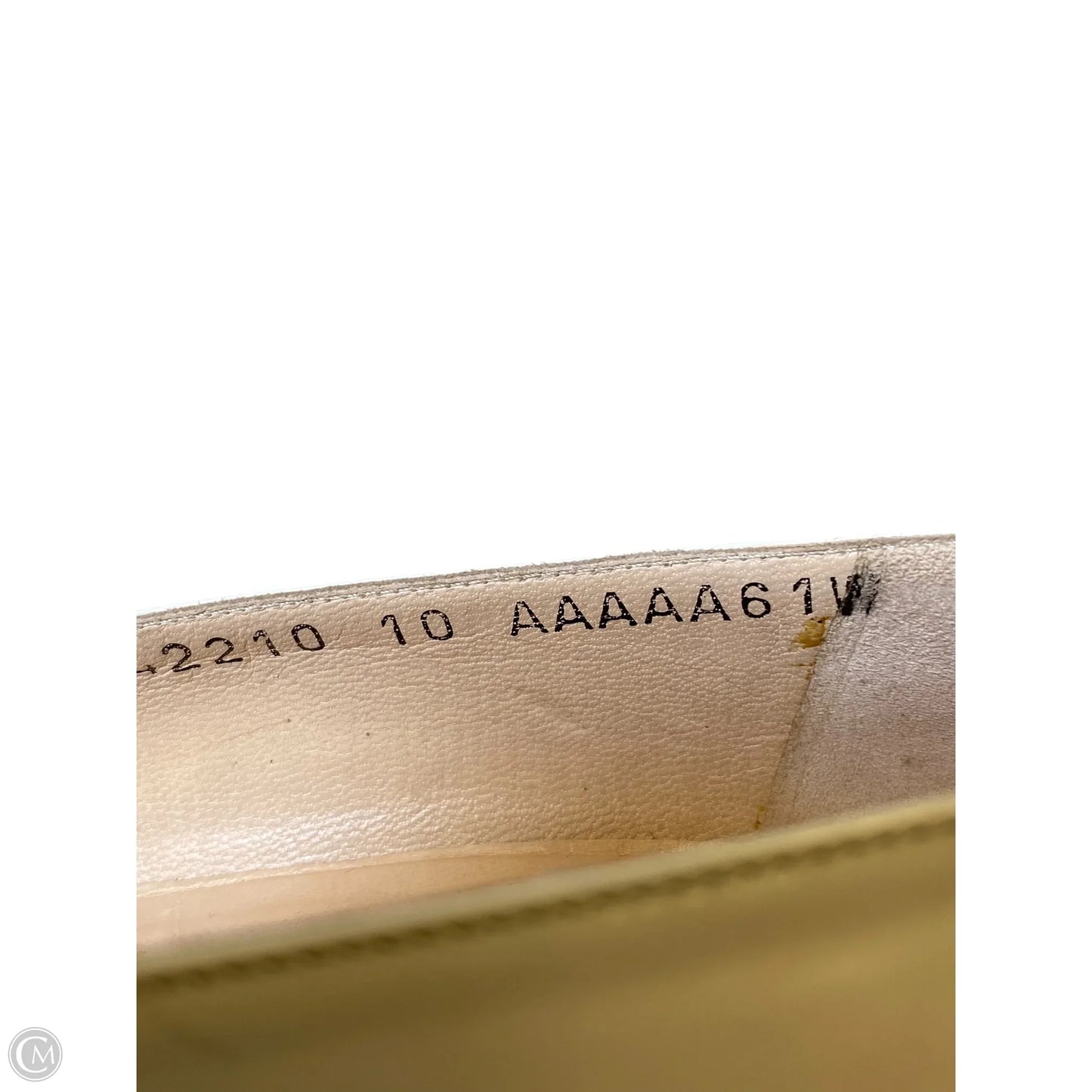 Shoes Luxury Designer By Ferragamo In Cream, Size: 10