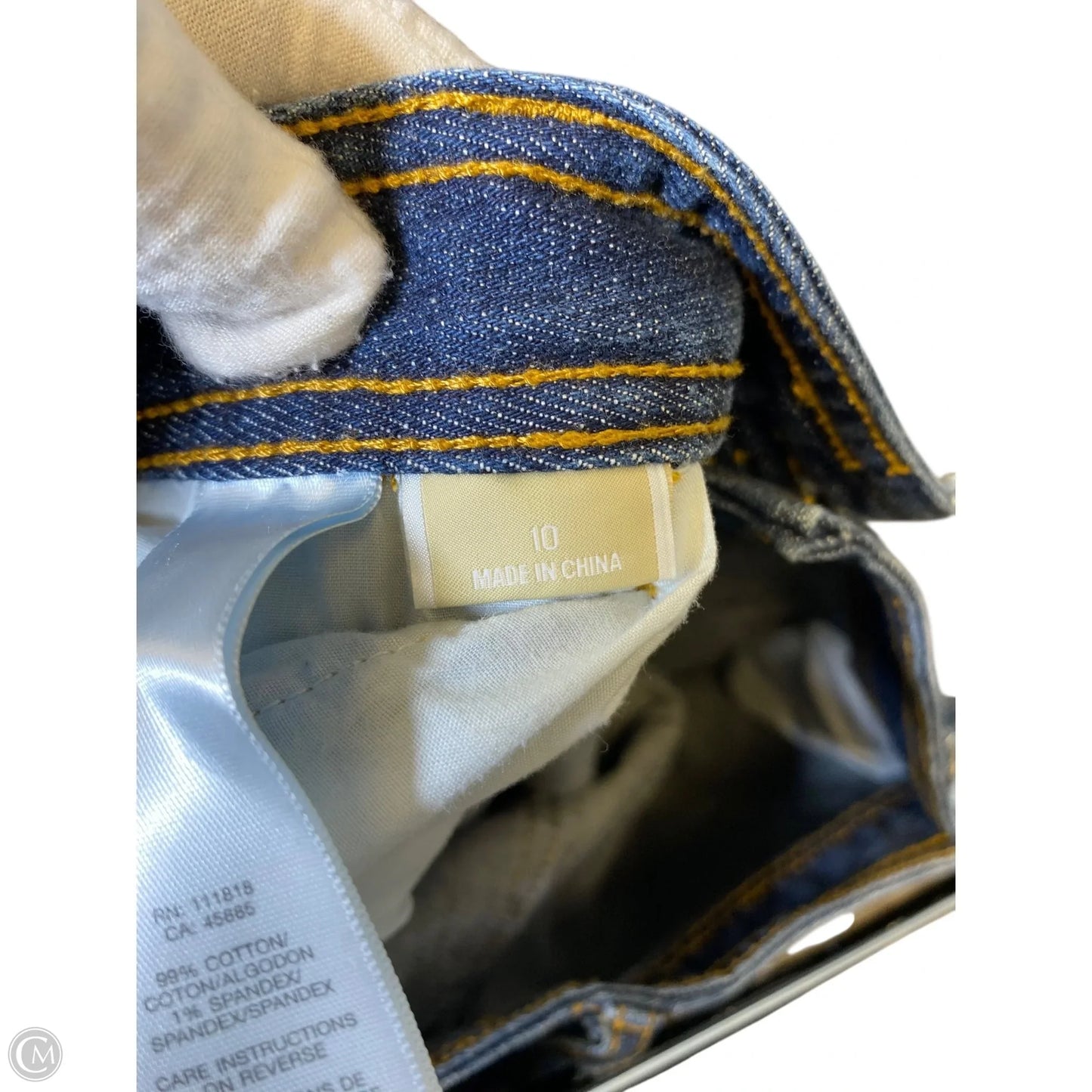 Jeans Designer By Michael Kors In Blue Denim, Size: 10