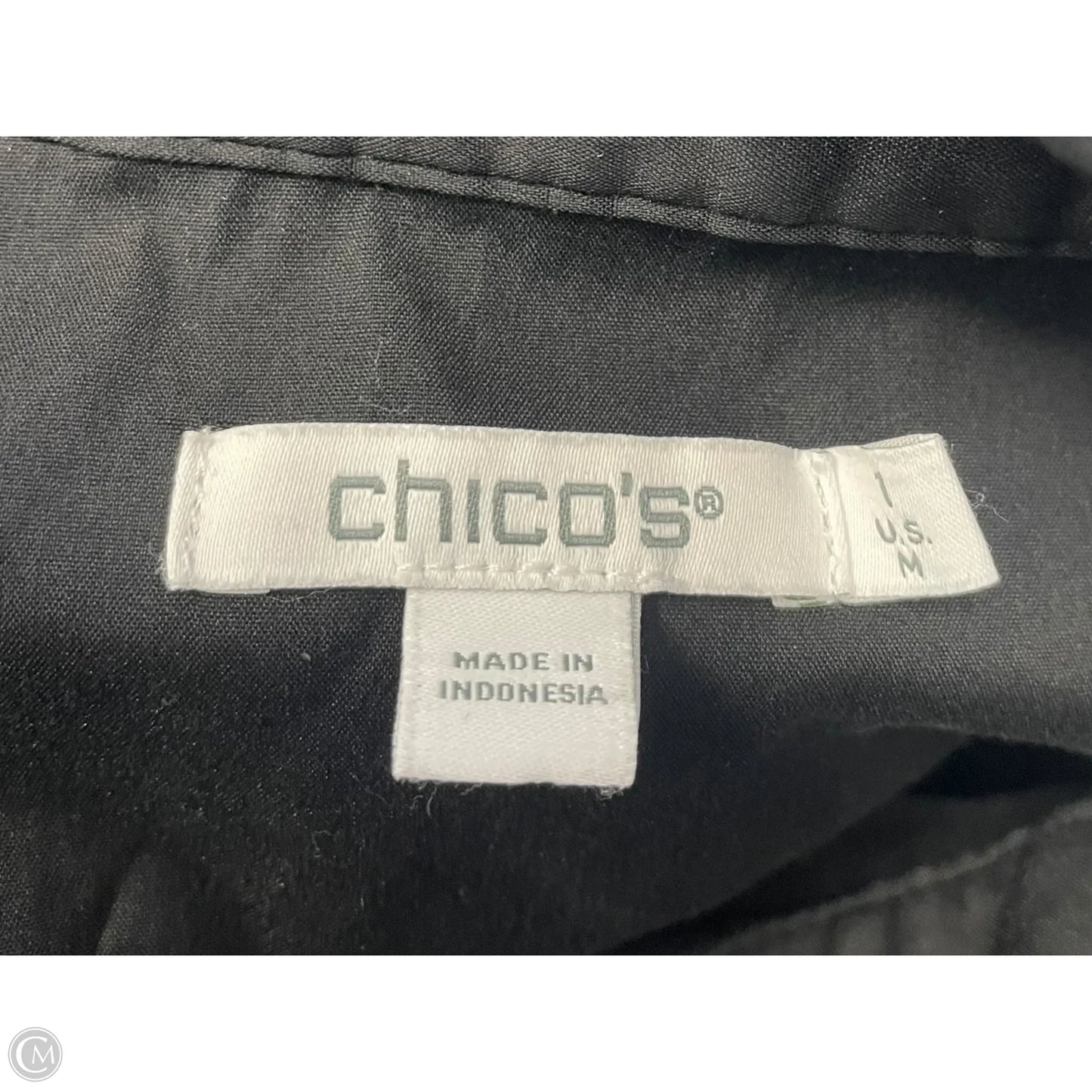 Dress Casual Midi By Chicos In Black, Size: M