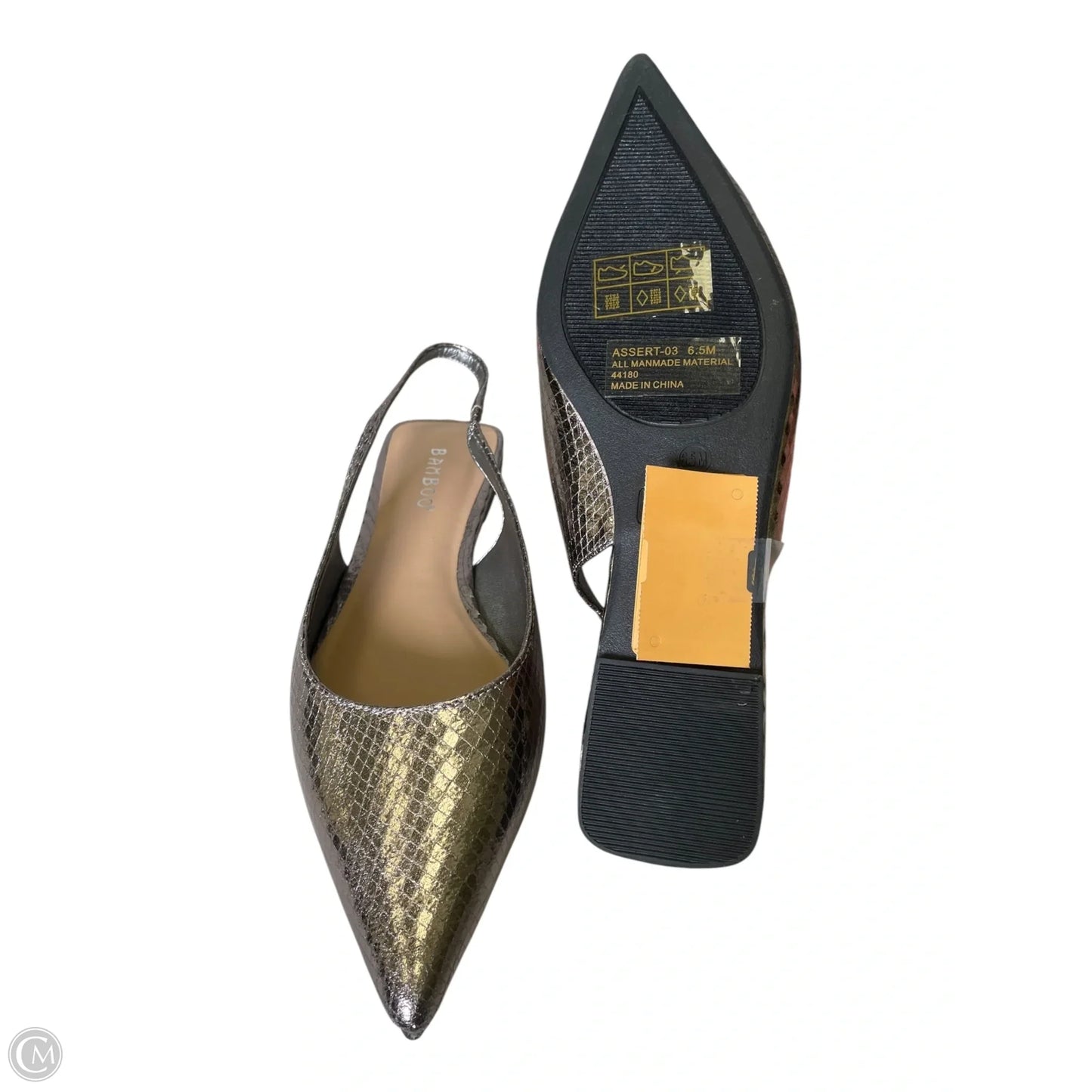 Shoes Flats By Bamboo In Rose Gold, Size: 6.5