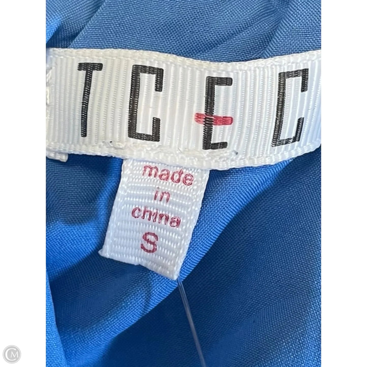 Top Sleeveless By Tcec In Blue, Size: S
