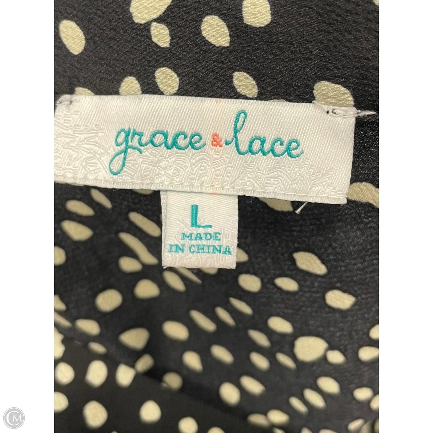 Skirt Maxi By Grace In Black & Cream, Size: L