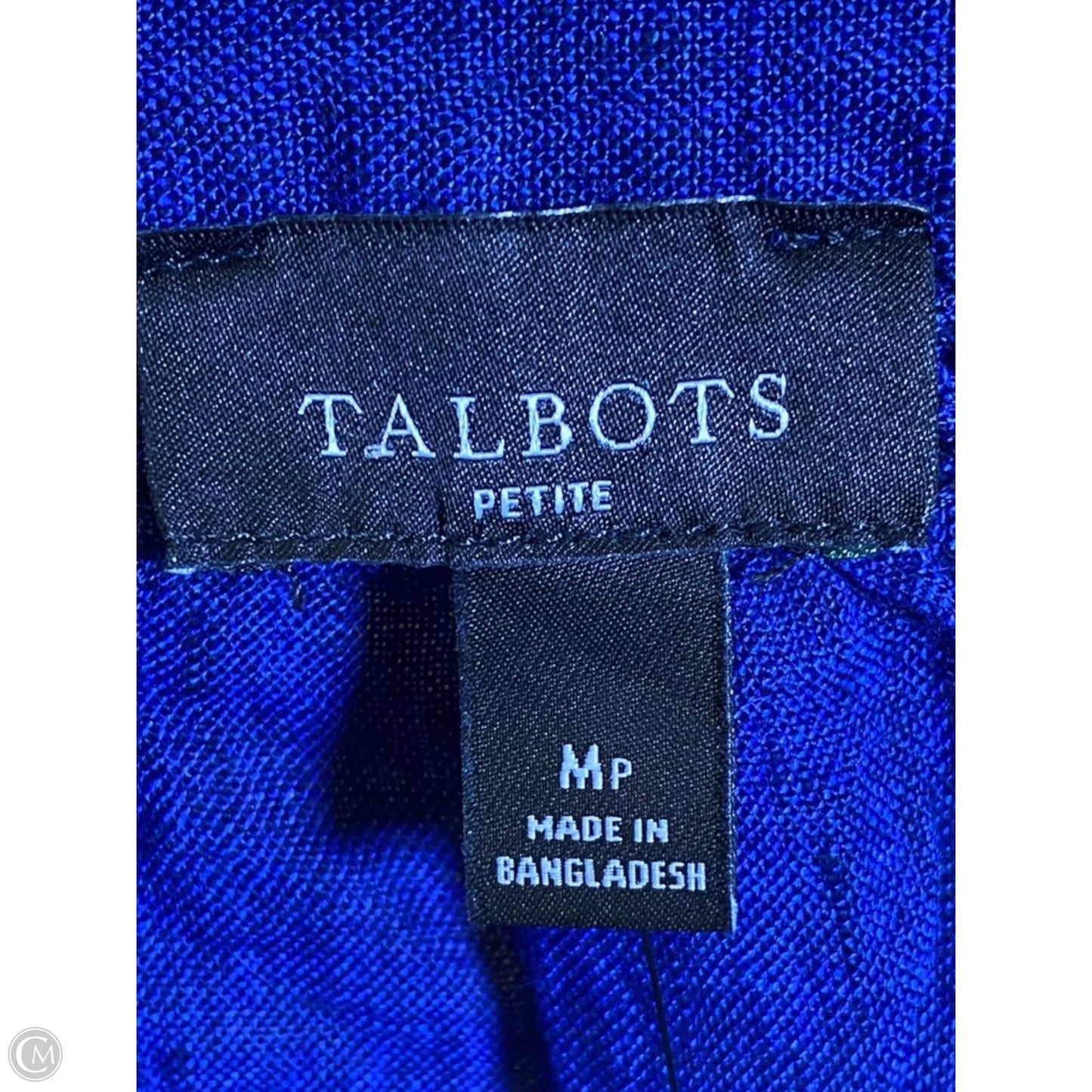 Top Long Sleeve By Talbots In Navy, Size: M